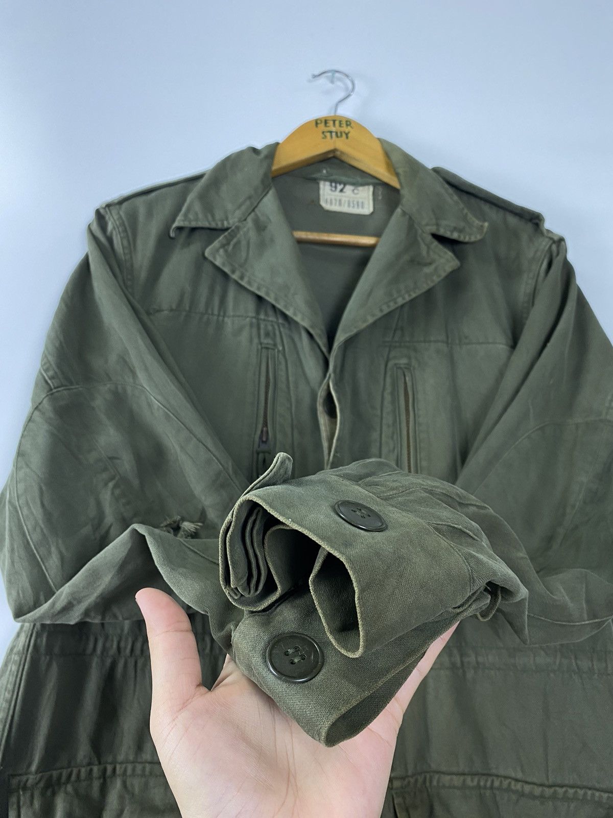 Vintage Vintage 70s Military Jacket Size US L / EU 52-54 / 3 - 9 Thumbnail