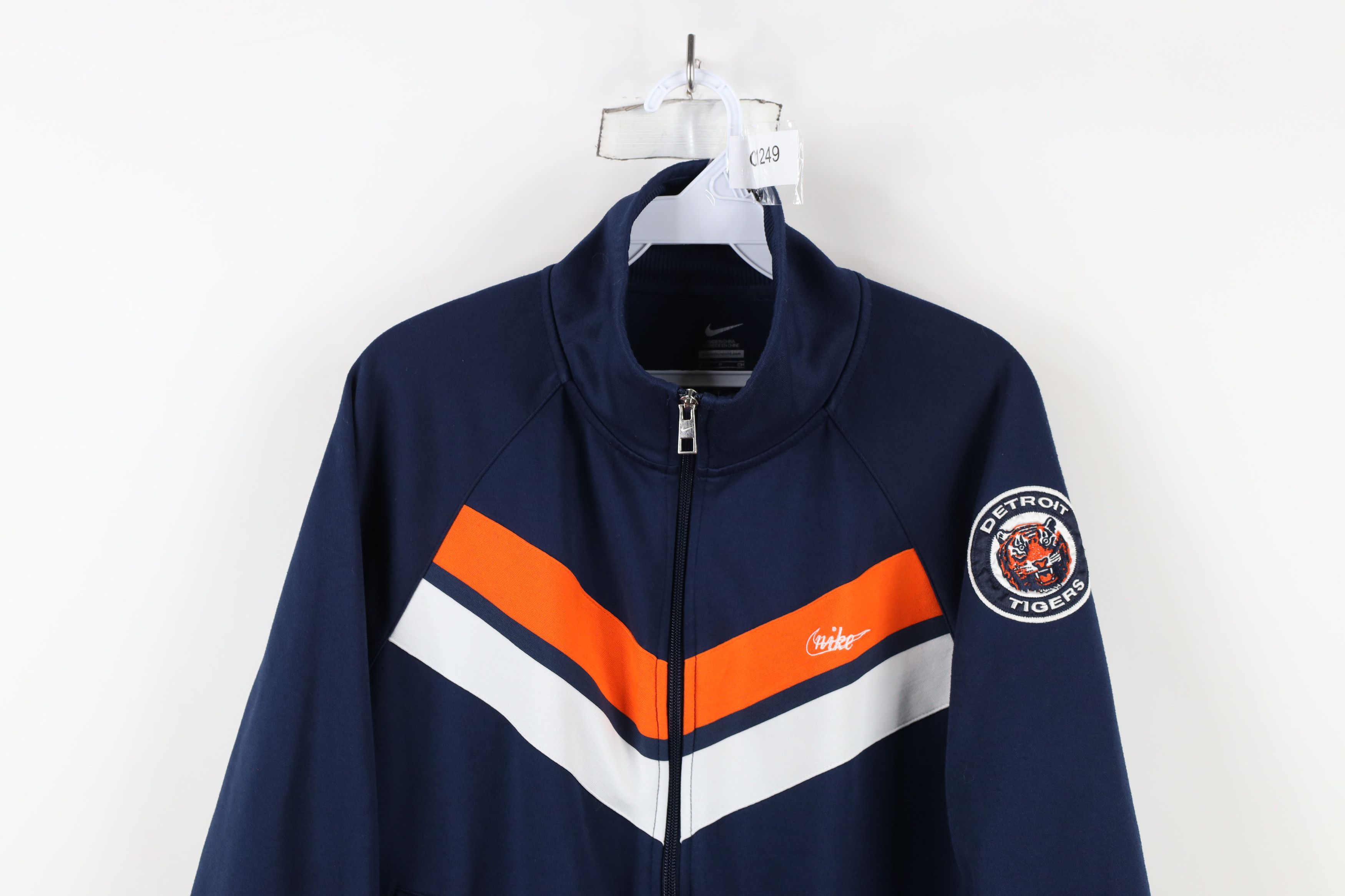 Nike × Vintage Vintage Nike Detroit Tigers Baseball Full Zip Track Jacket Size US S / EU 44-46 / 1 - 2 Thumbnail