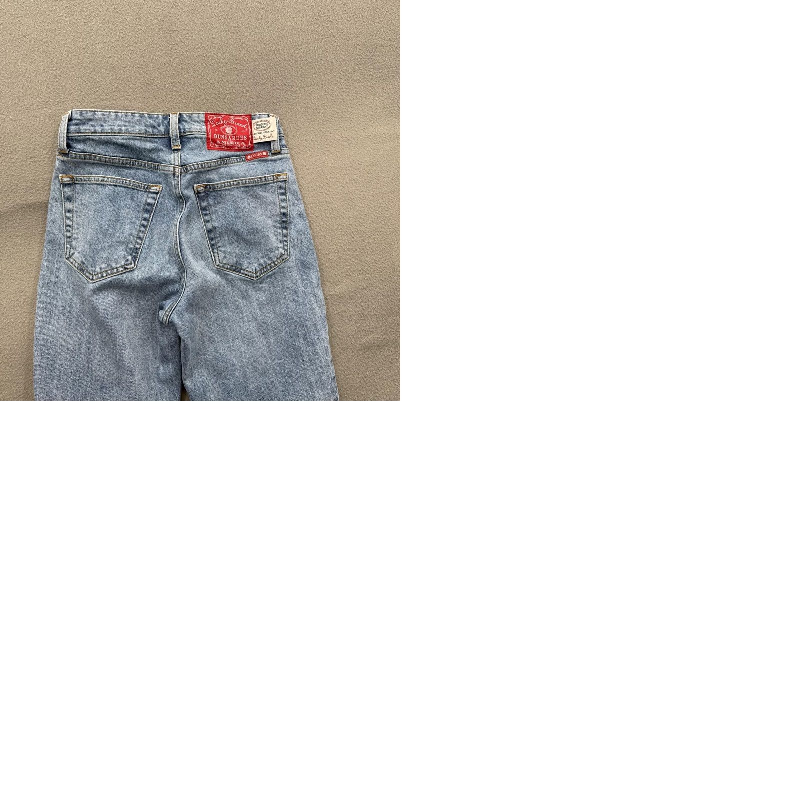 Lucky Brand Lucky Brand Bridgette Straight Jeans Womens 27 Blue High Rise Wear Lucky Graphic Jeans Mens? Size 27" / US 4 / IT 40 - 9 Thumbnail