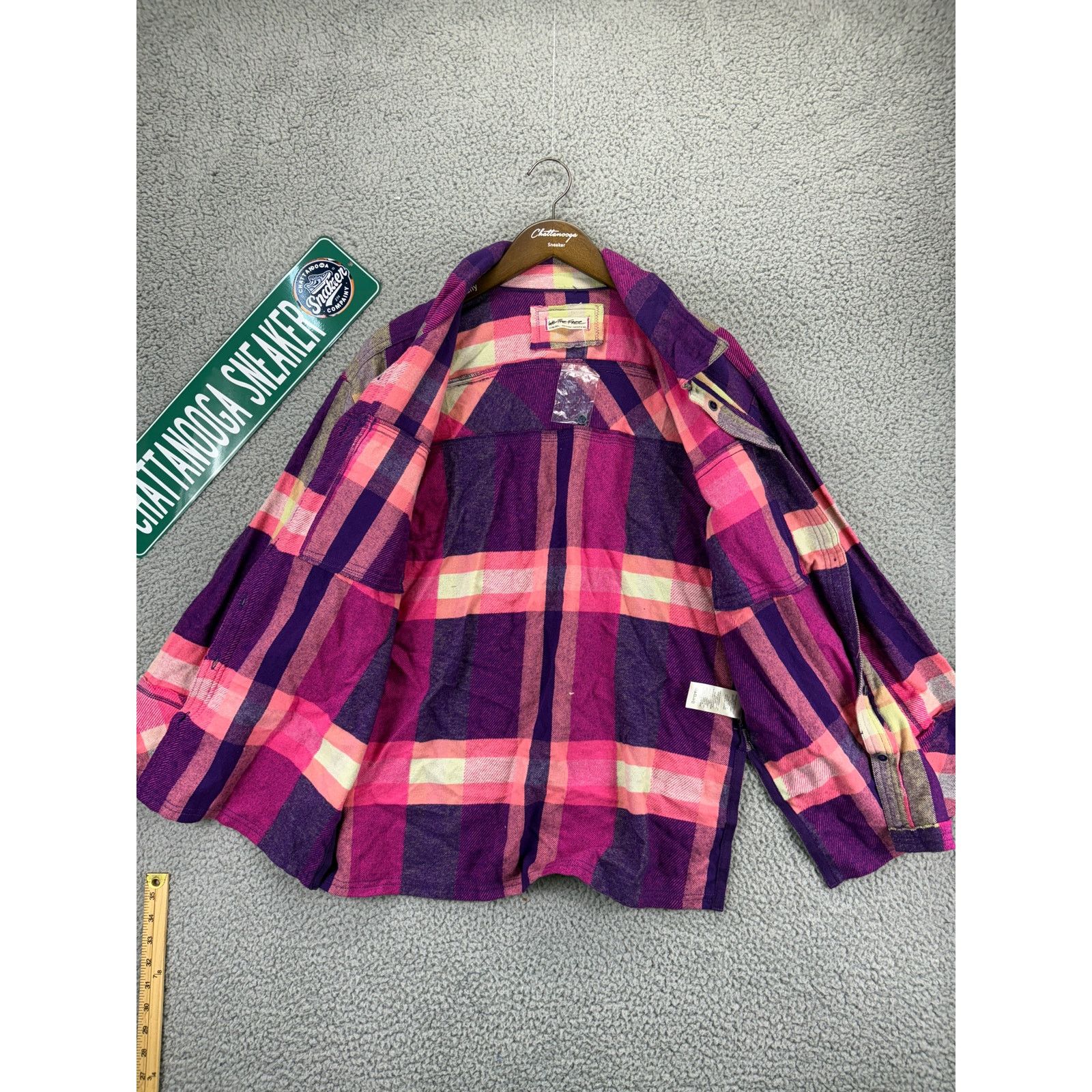 Free People Free People Izzie Cargo Flannel Shirt Plaid Women XS NEW Size XS / US 0-2 / IT 36-38 - 8 Thumbnail