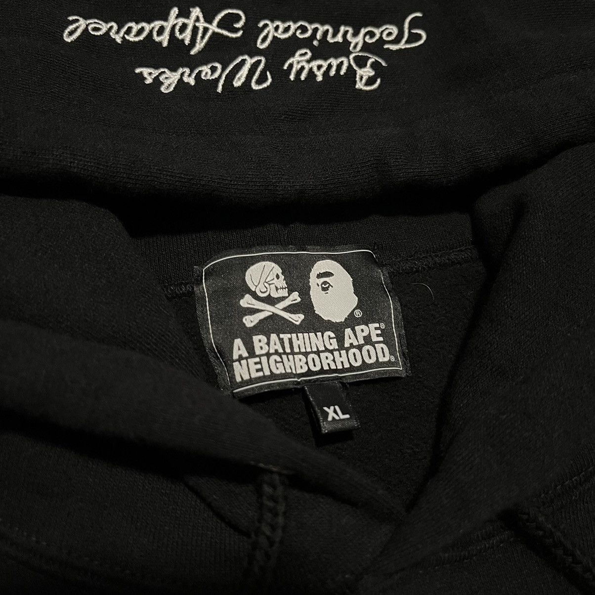 Bape × Neighborhood A Bathing Ape Bape Neighborhood Relaxed Fit Pullover Hoodie Size US XL / EU 56 / 4 - 9 Thumbnail