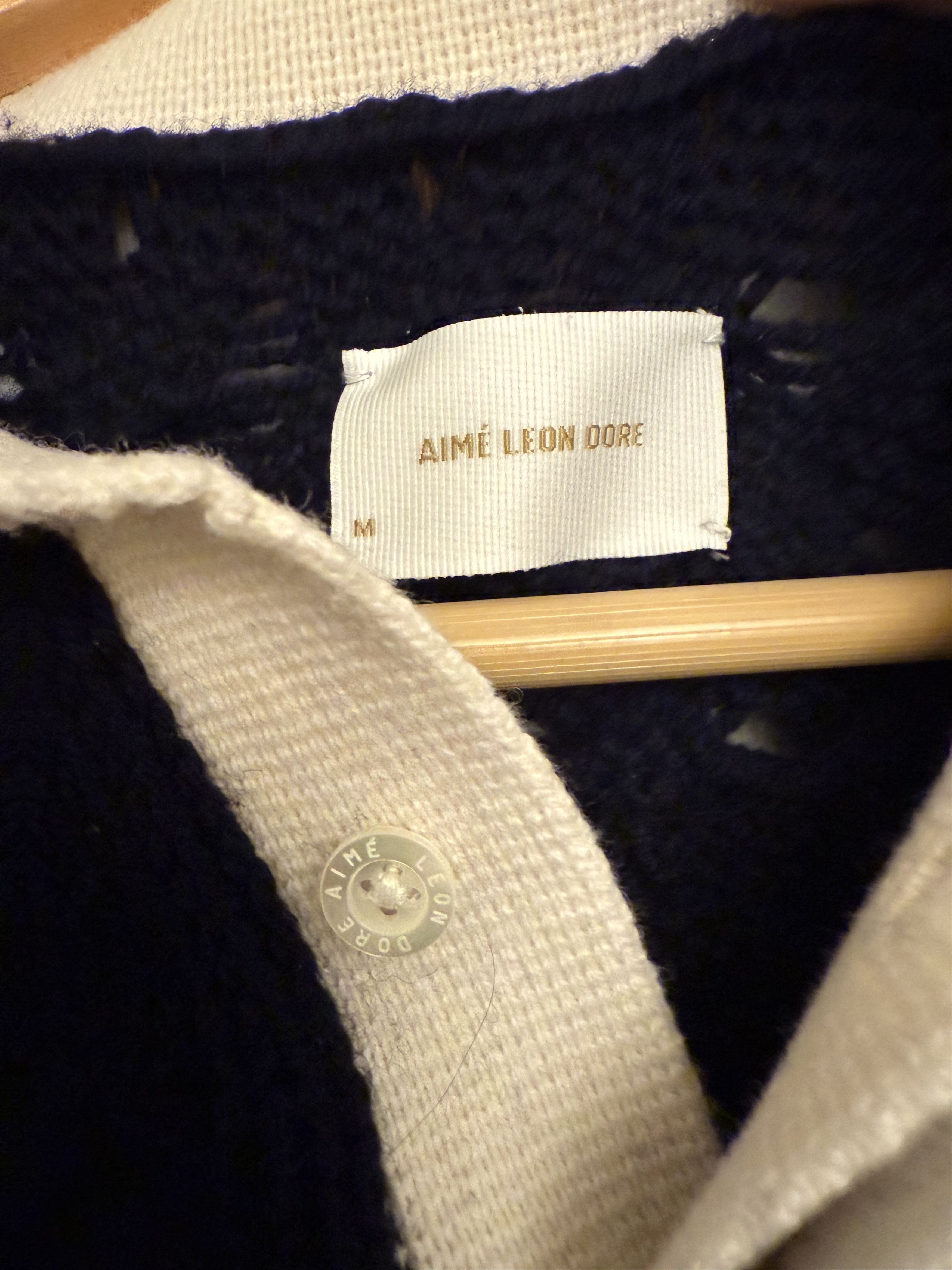 Aime Leon Dore Aime Leon Dore Basketweave Knit Rugby size MEDIUM Size US M / EU 48-50 / 2 - 6 Thumbnail