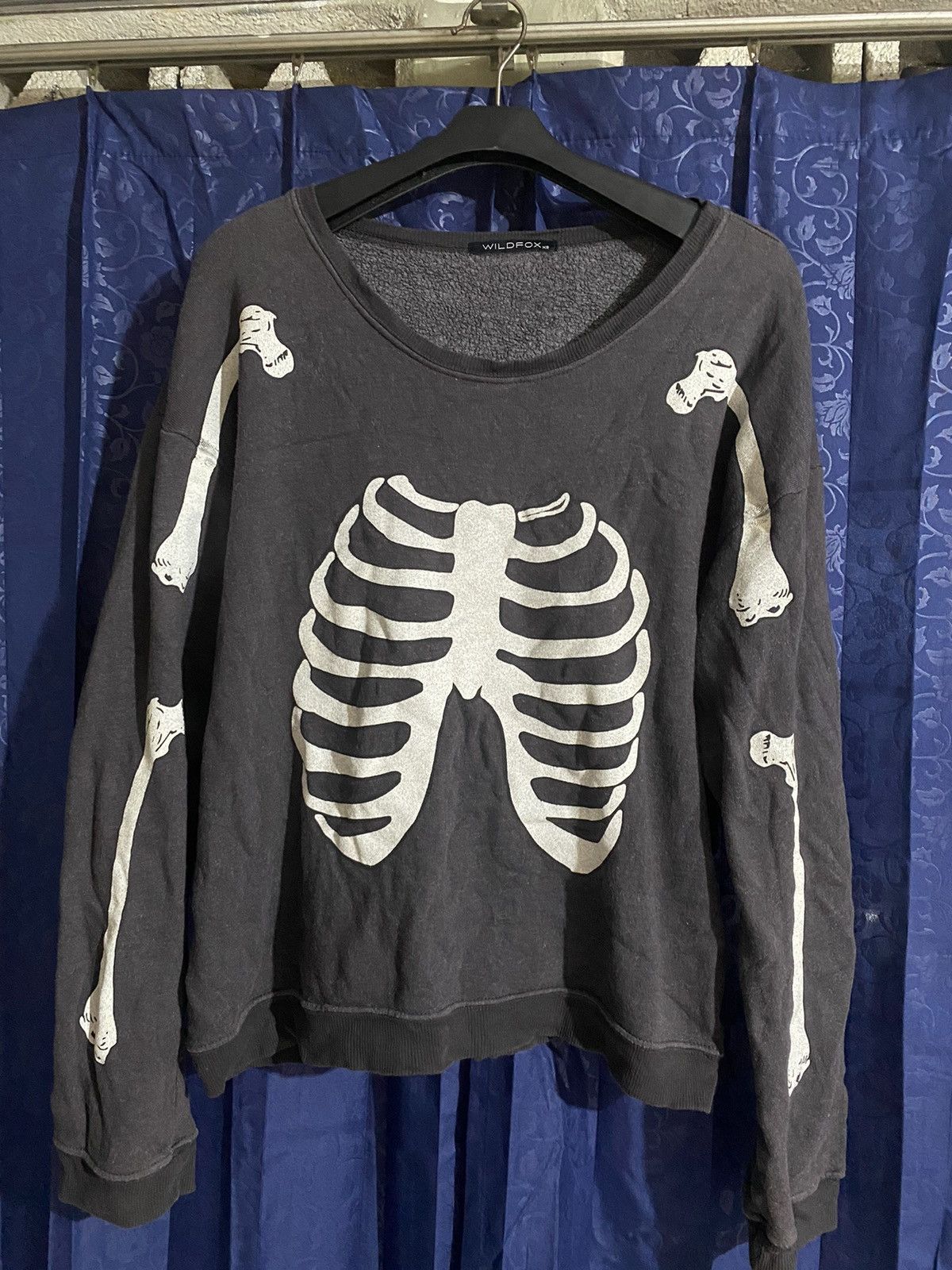 Hysteric Glamour × If Six Was Nine × Japanese Brand 🔥BONES SWEATSHIRT BY WILDFOX🔥 Size US XS / EU 42 / 0 - 1 Thumbnail
