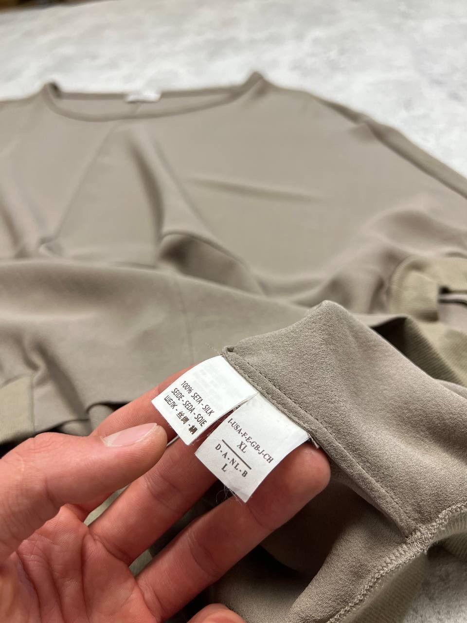 Brunello Cucinelli RARE Brunello Cucinelli Beige oversize shirt Size XL / US 12-14 / IT 48-50 - 15 Thumbnail