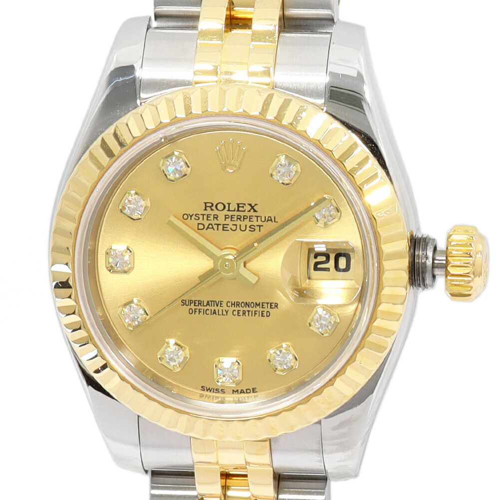 Rolex Rolex Rolex Datejust Au750 Stainless Steel Precious Metal Automatic 179173G DUTY FREE for USA Size ONE SIZE - 1 Thumbnail