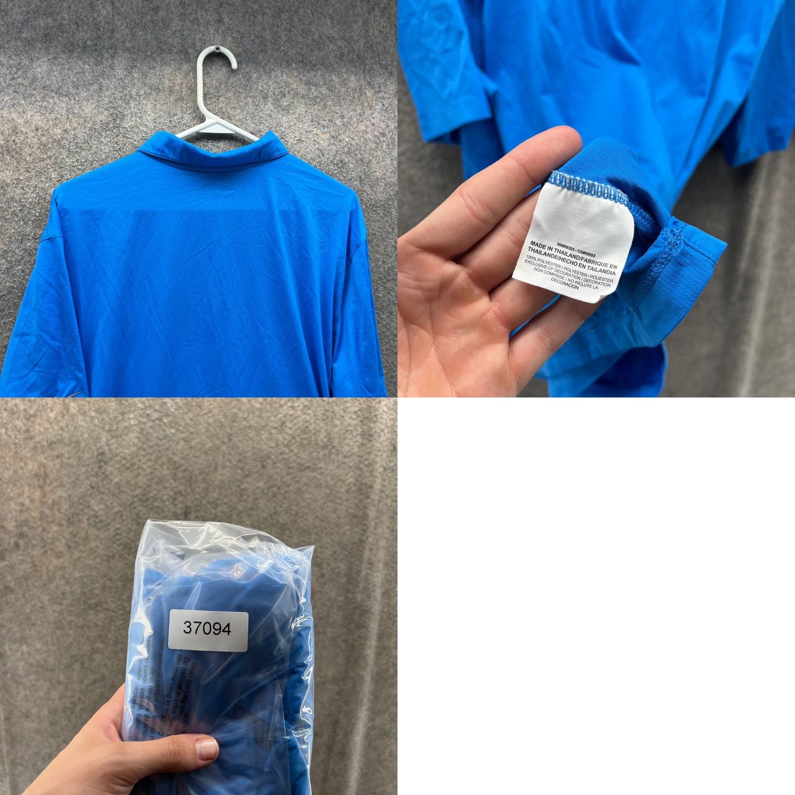 Nike Nike Polo Shirt Mens XL Blue Dri-Fit Golf Nike Golf Jersey Polo Short Sleeve Button Collared Size US XL / EU 56 / 4 - 8 Thumbnail