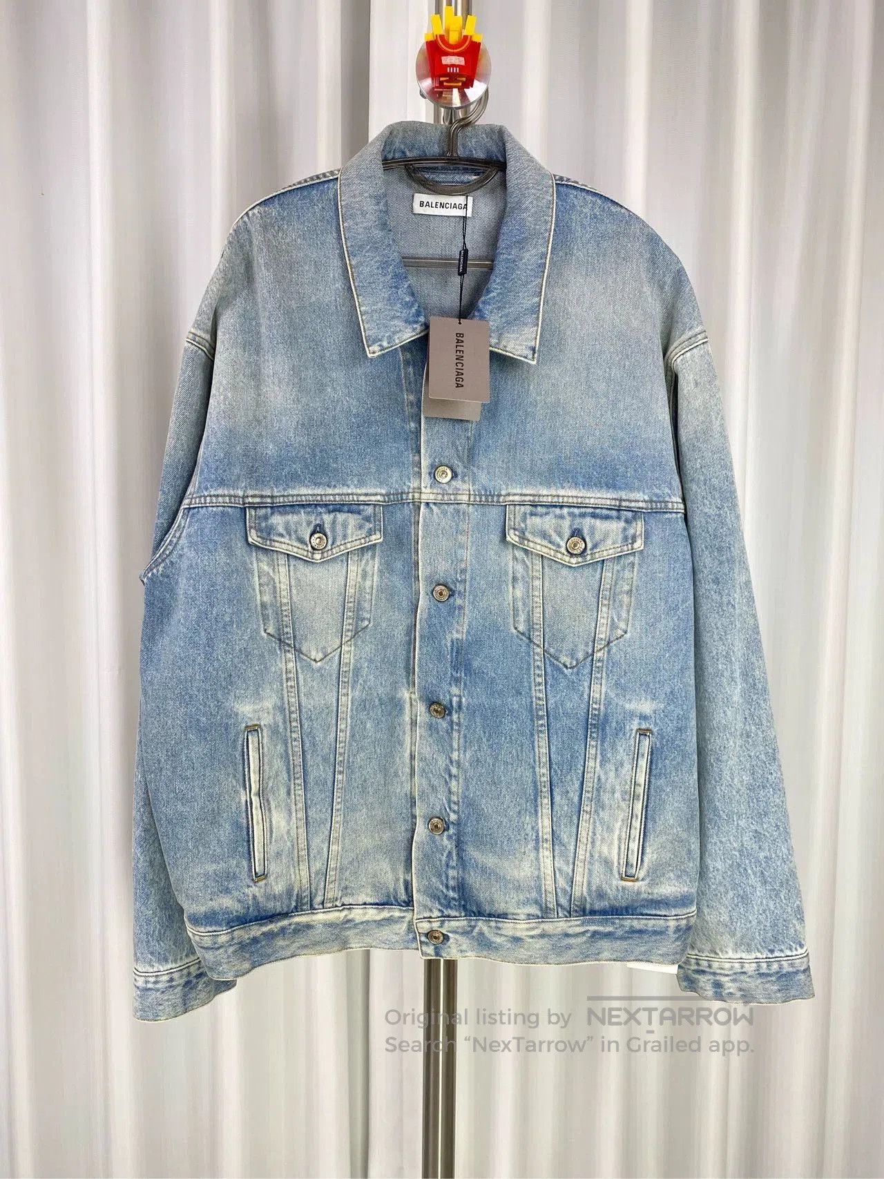 Balenciaga Balenciaga Blue Denim Jacket Size 38. Size US S / EU 44-46 / 1 - 1 Thumbnail