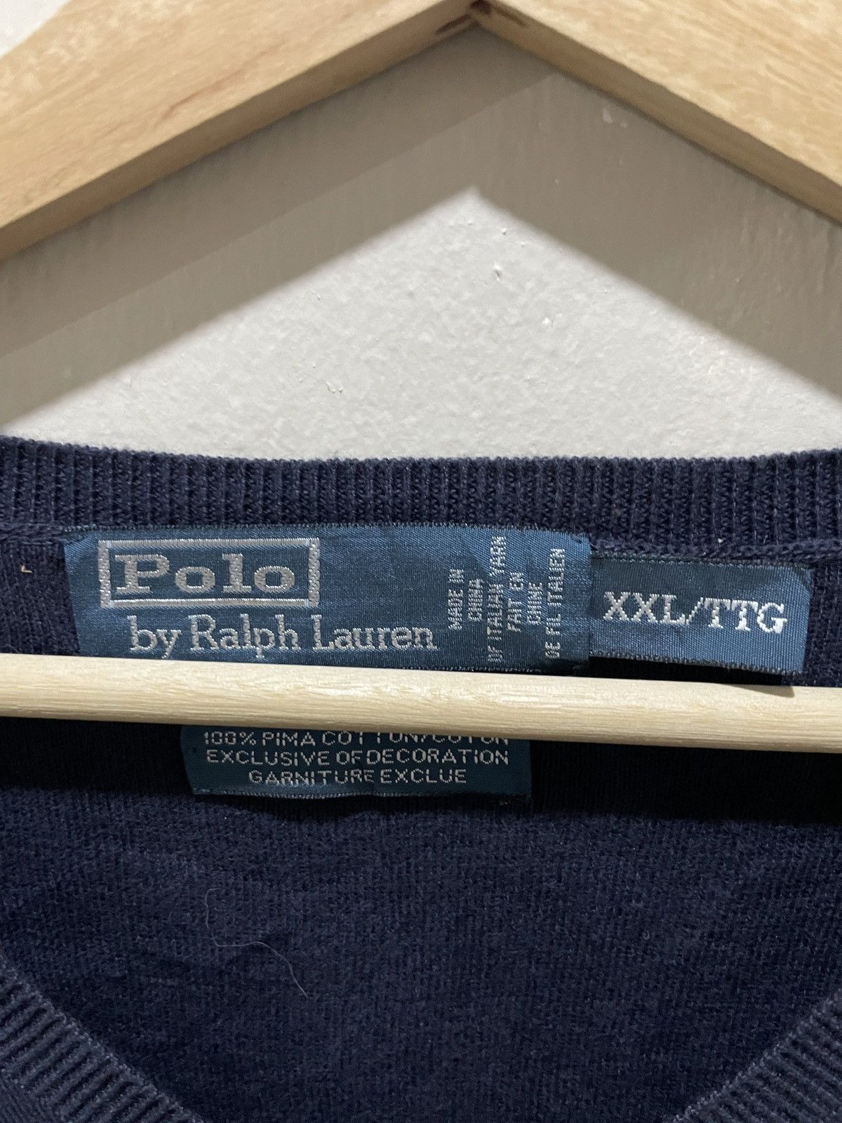Mr. Gentleman × Polo Ralph Lauren × Ralph Lauren POLO Ralph Lauren Men's 2XL Embroidery Blue Pima Cotton 2XL Size US XXL / EU 58 / 5 - 9 Thumbnail