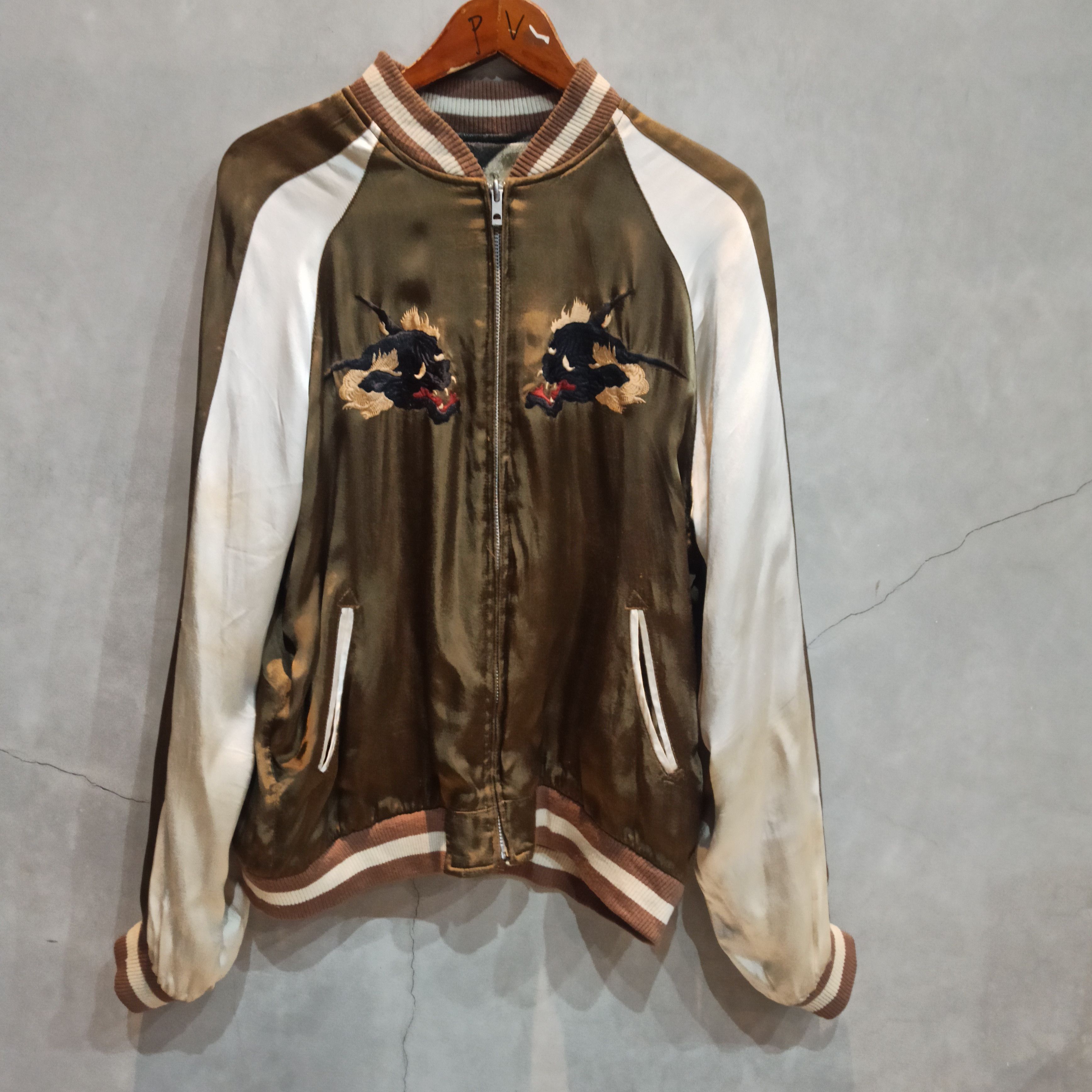 Japanese Brand × Vintage VINTAGE JAPANESE CLASSIC SCRIPT SUKAJAN REVERSIBLE RAYON Size US M / EU 48-50 / 2 - 4 Thumbnail