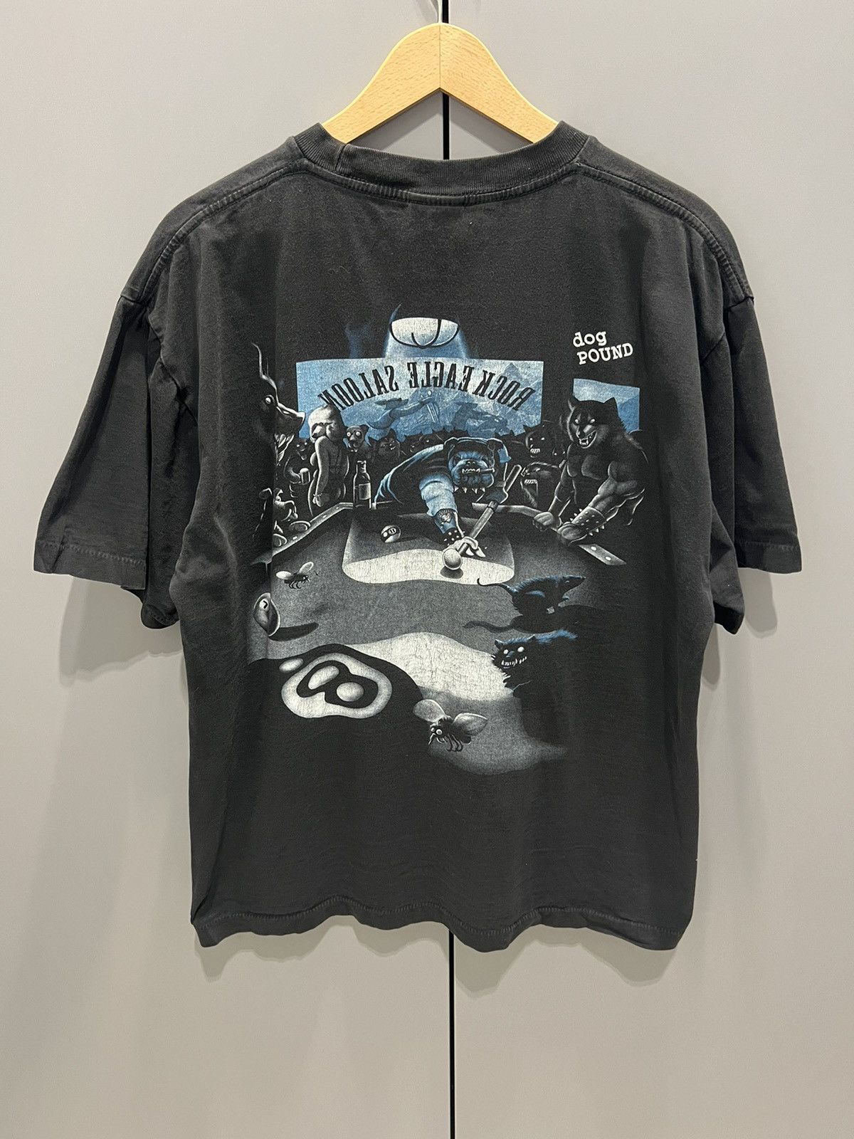 Band Tees Vintage Dog Pound Motorcycle Tee 1998 Fade Large Size US XL / EU 56 / 4 - 3 Thumbnail