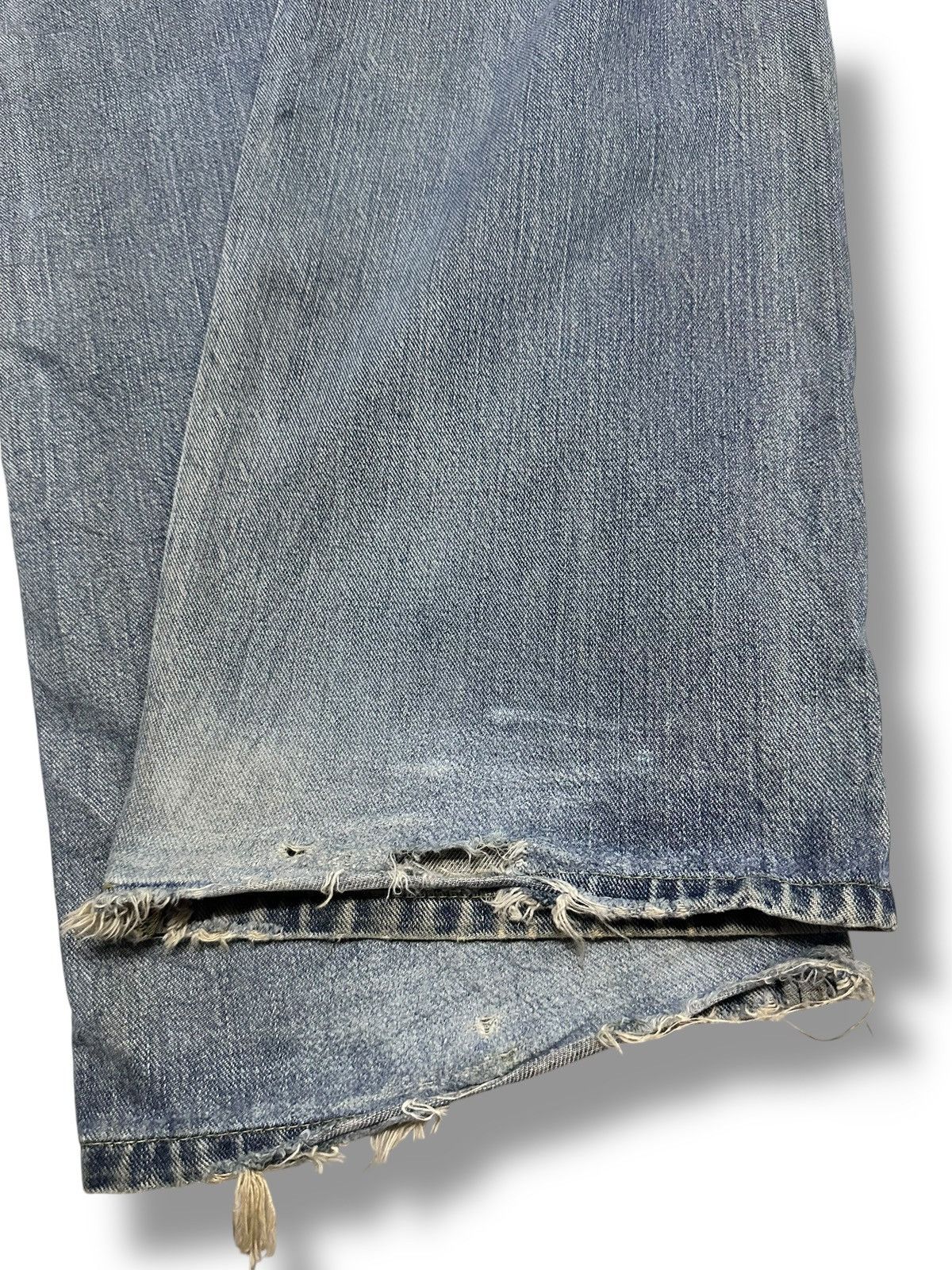Vintage Lee Distressed Jeans Baggy Loose Style Faded Wash
