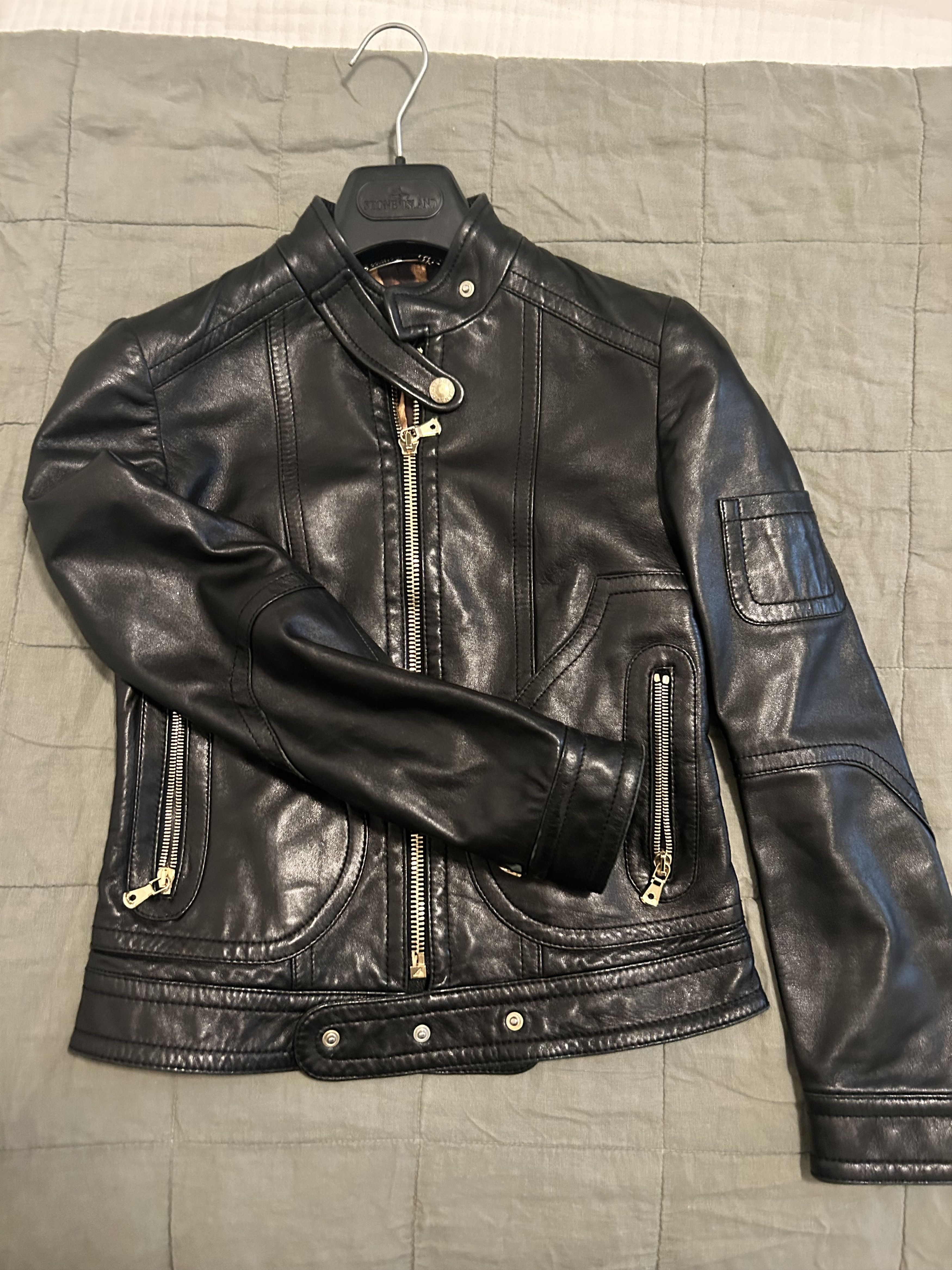 Dolce & Gabbana Leather Jacket Size XS / US 0-2 / IT 36-38 - 1 Thumbnail