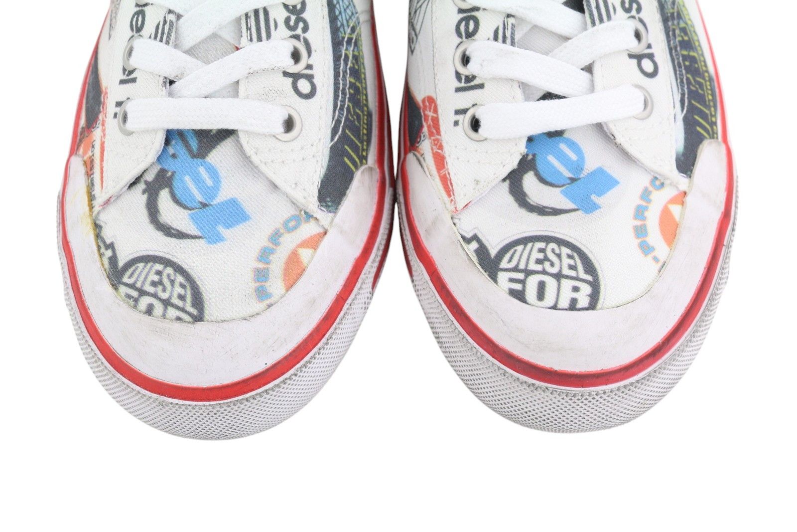 Diesel S-ATHOS LOW EU41 Patterned Low Top Laced Almond Toe 40848 Size US 8.5 / EU 41-42 - 5 Thumbnail