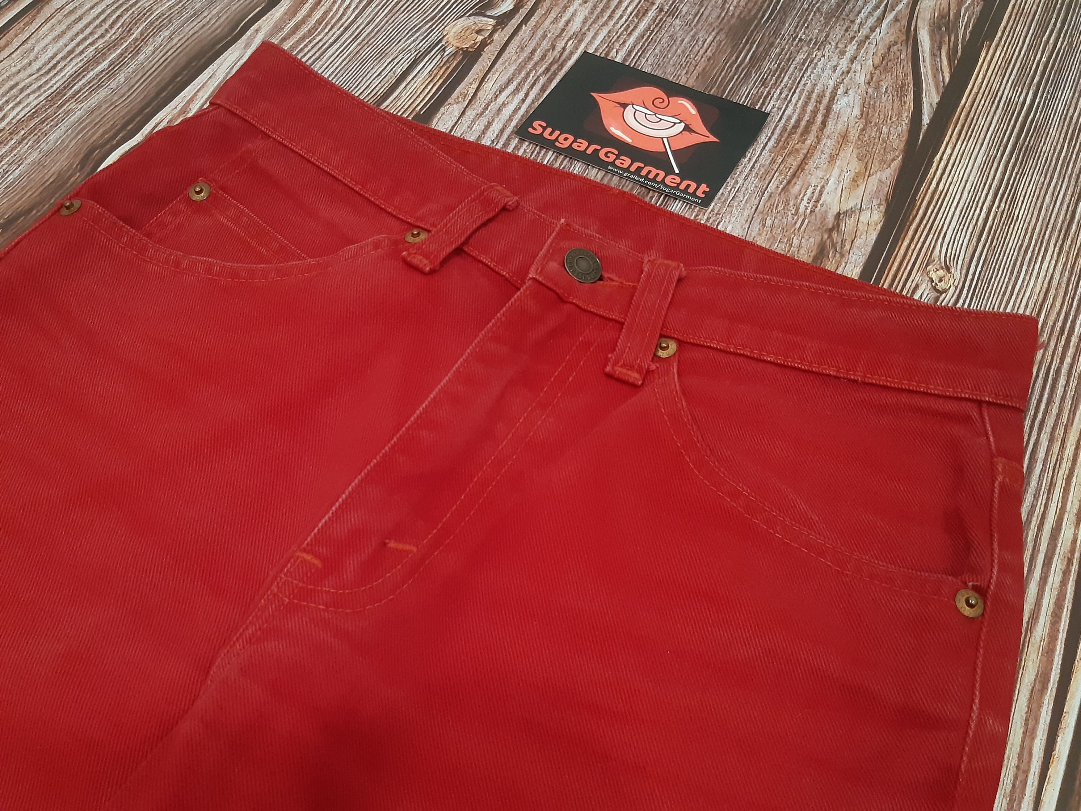Levi's Levis 517 Jeans Bootcut RARE RED Size US 29 - 3 Thumbnail