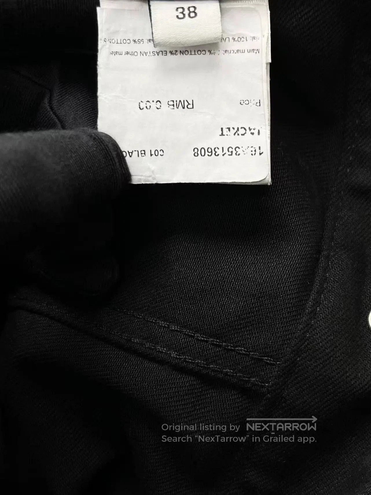 Givenchy givenchy black denim jacket with leather sleeves. Size US M / EU 48-50 / 2 - 5 Thumbnail