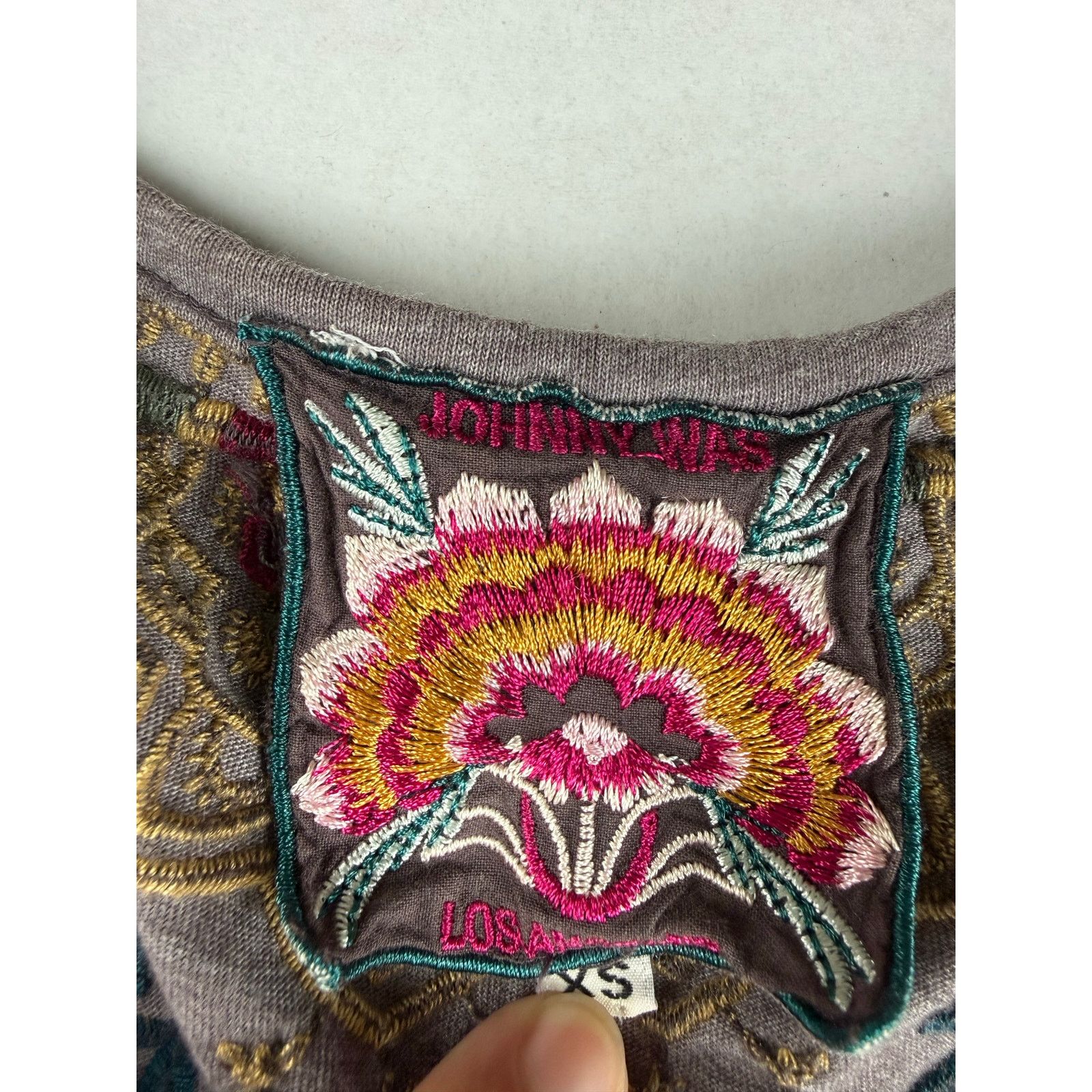 Johnny Was Johnny Was Katina Floral Embroidered T-Shirt - XS Size XS / US 0-2 / IT 36-38 - 2 Thumbnail