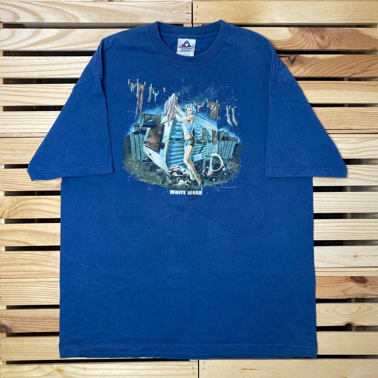 AAA Vintage Trailer Trash Navy Blue Naughty Tee Size XL Size US XL / EU 56 / 4 - 1 Thumbnail