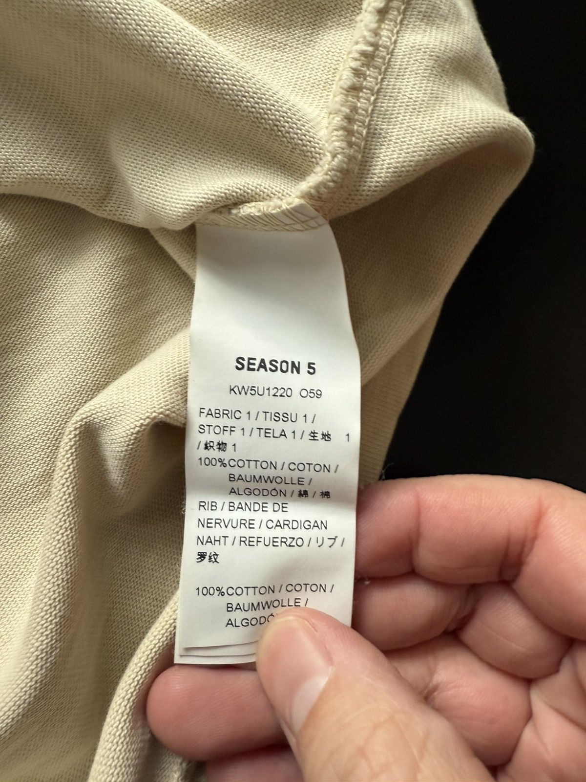 Yeezy YZY season 5 boxy T-shirt Size US M / EU 48-50 / 2 - 3 Thumbnail