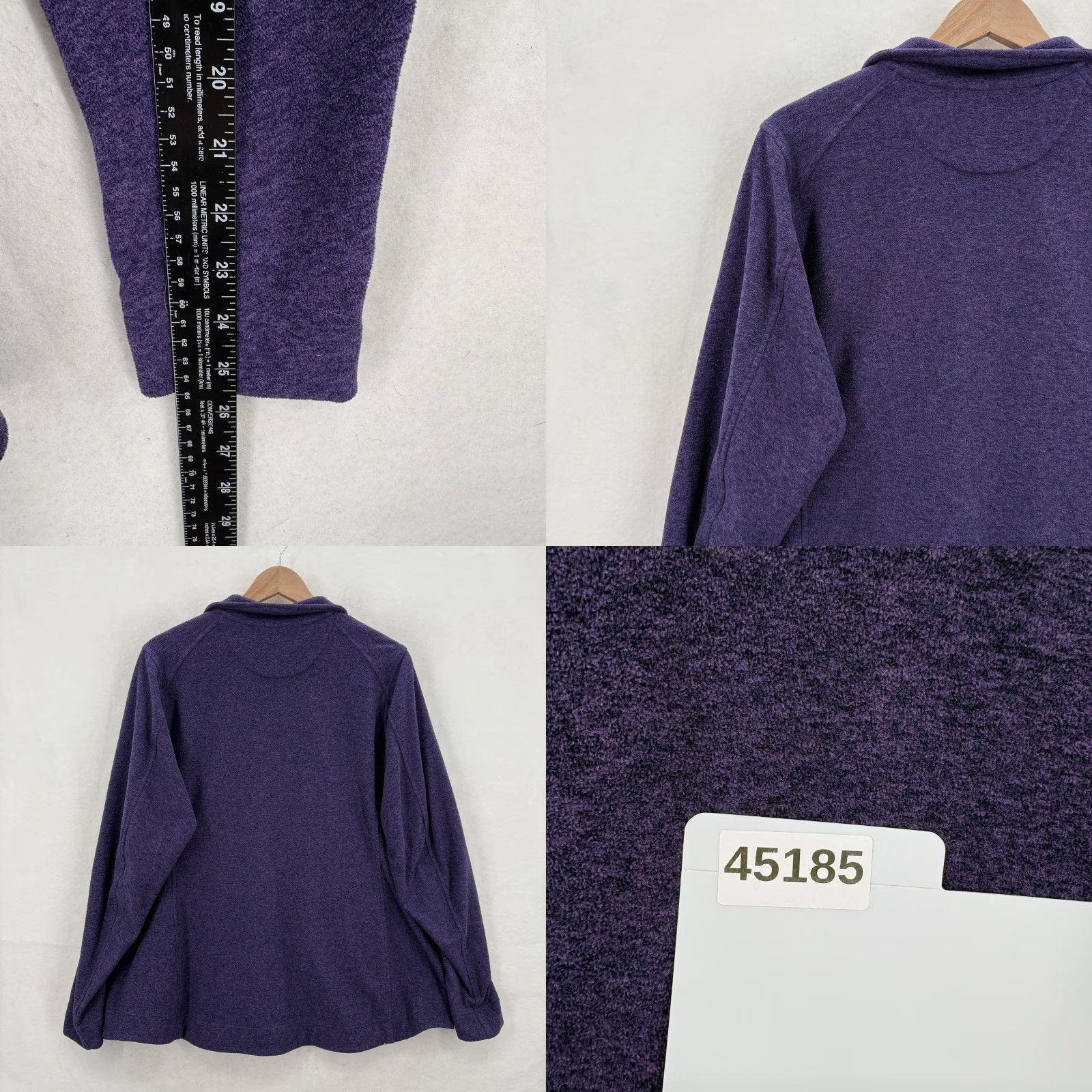 Duluth Trading Company Duluth Frost Lake Fleece Full Zip Jacket Womens 1X Purple Casual Layer Outdoors Size XL / US 12-14 / IT 48-50 - 8 Thumbnail