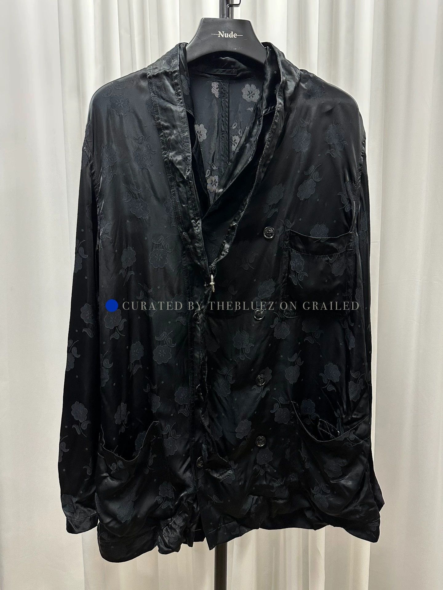 Dries Van Noten Black Faux Silk Jacket Size M Size US M / EU 48-50 / 2 - 1 Thumbnail