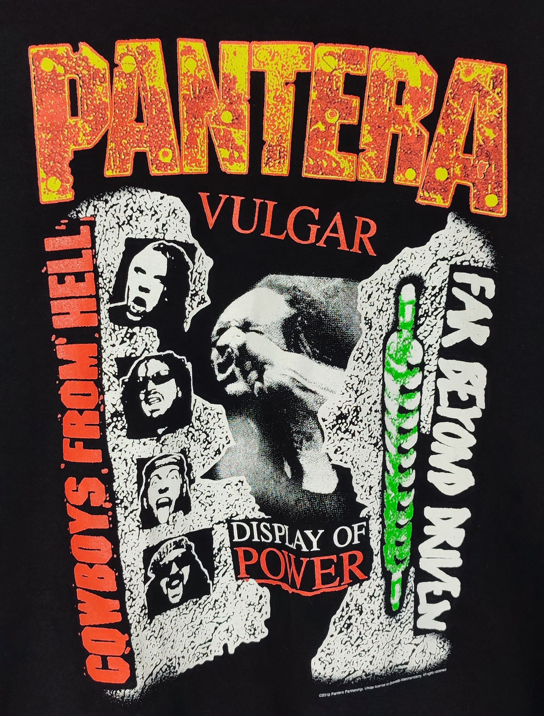 Band Tees Pantera Display Of Power Vulgar 2018 Band Tees Size US S / EU 44-46 / 1 - 2 Thumbnail