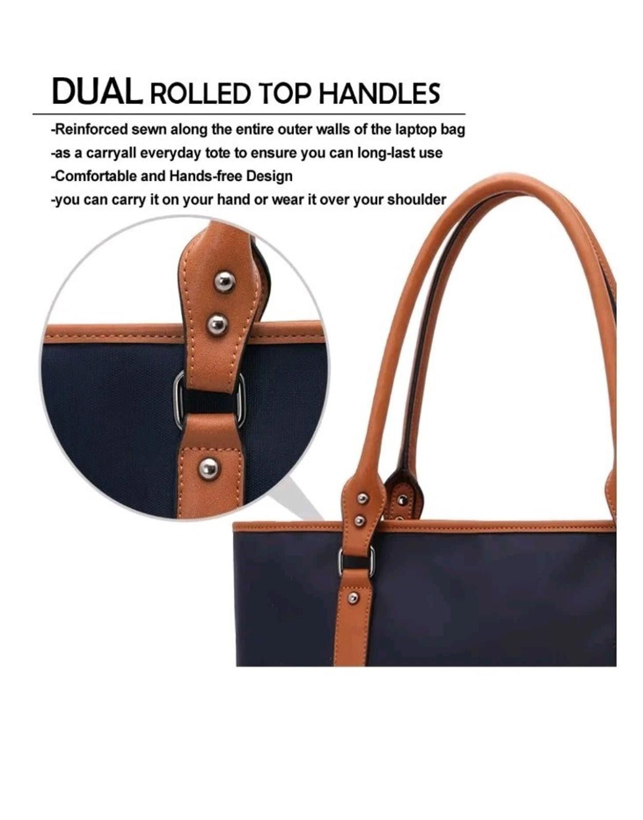 Other Tote bag for women 15 -17 Inch Laptop Light Wt. Shoulder Bag Size ONE SIZE - 4 Thumbnail