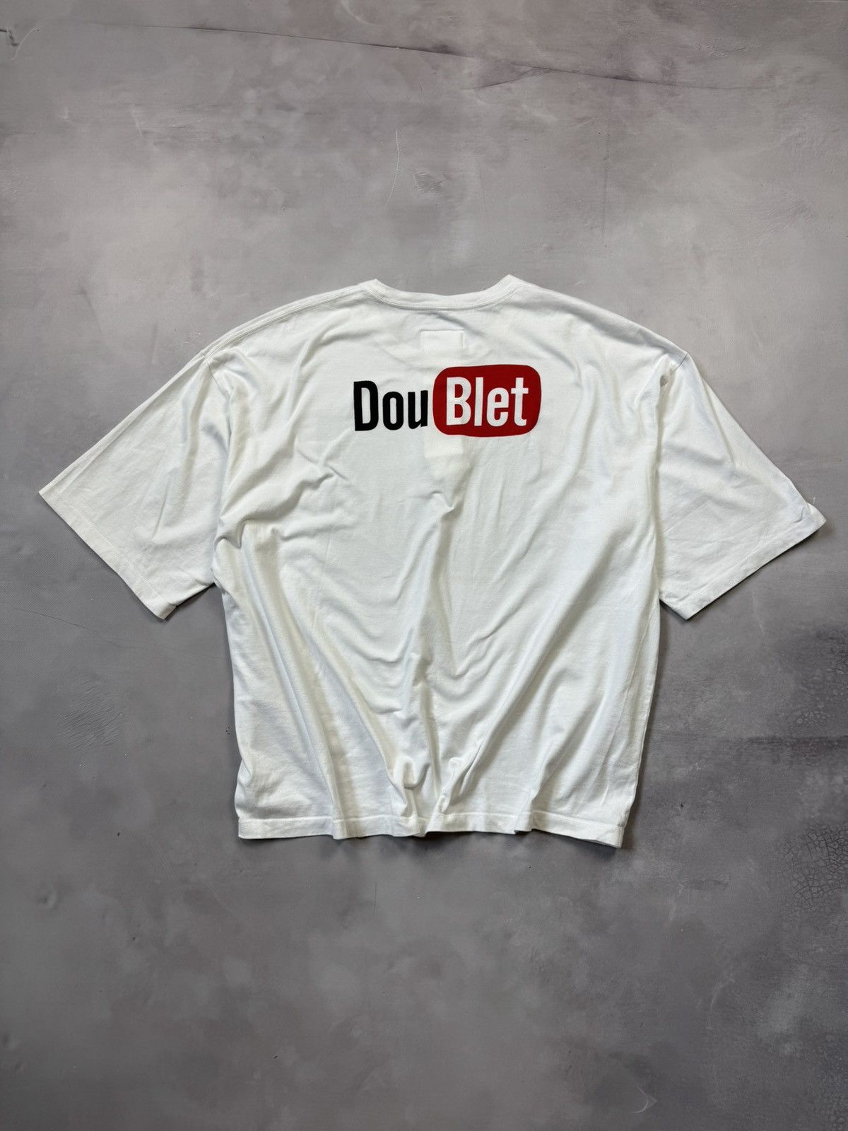 Doublet Fw18 Doublet Youtube Logo Oversized Tee(White/L) Size US L / EU 52-54 / 3 - 3 Thumbnail