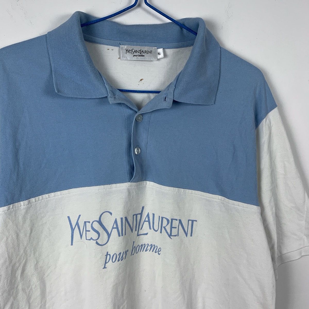 Yves Saint Laurent Vintage Yves Saint Laurent Polo T Shirt Y2K Streetwear Style Size US XL / EU 56 / 4 - 2 Thumbnail