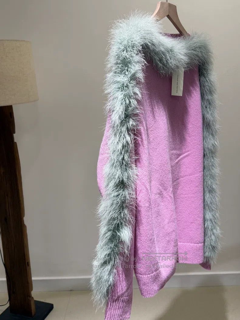 Dries Van Noten Dries Van Noten Purple Fuzzy Cape Sweater Size XS / US 0-2 / IT 36-38 - 7 Thumbnail