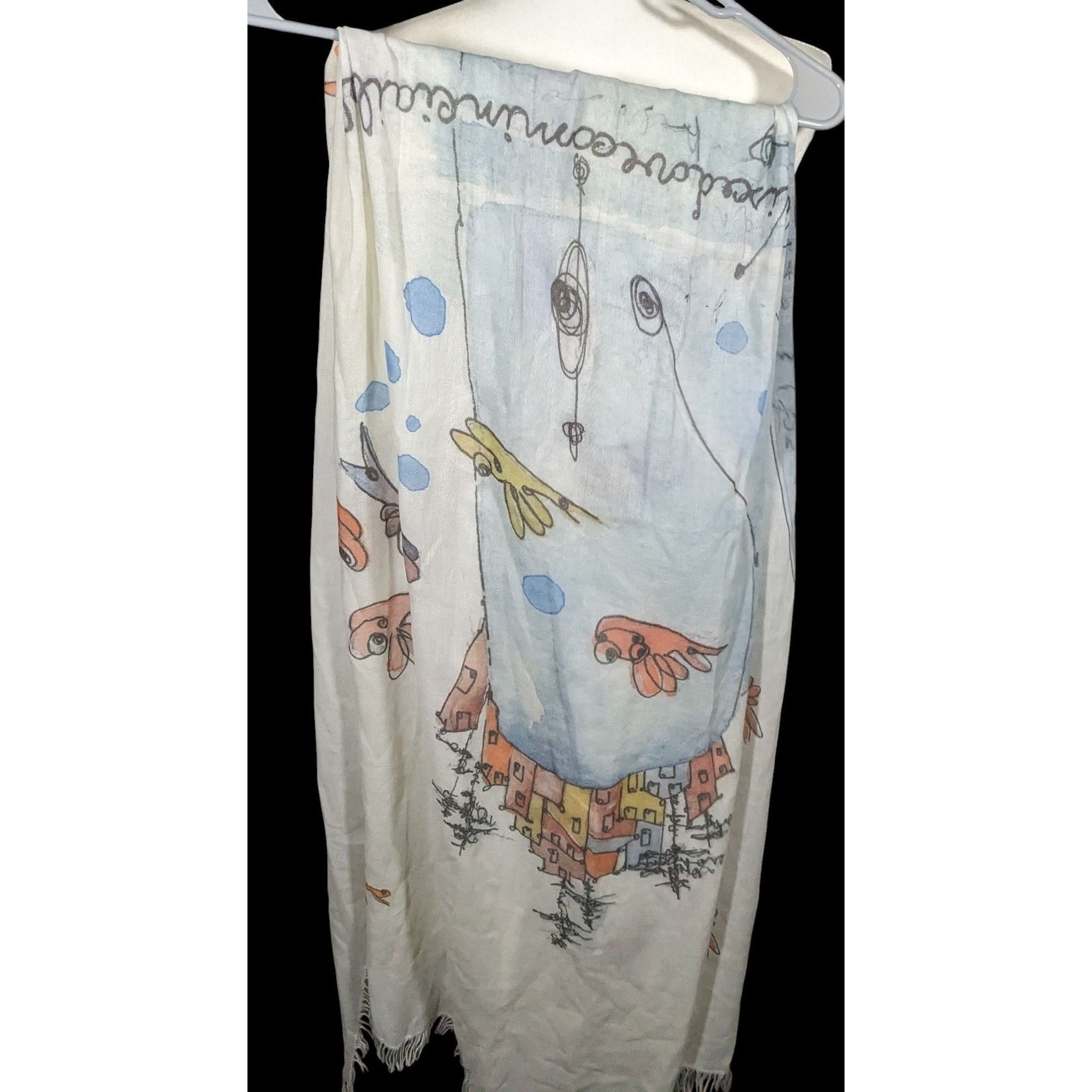 Other Whimsical Italian "The Sea Ends Where The Sky Begins" Art Sc Size ONE SIZE - 2 Thumbnail