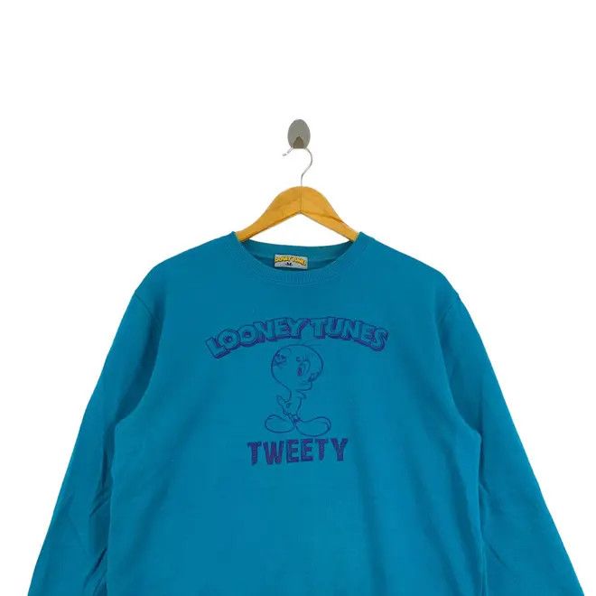Warner Bros Vintage 90s LOONEY TUNES TWEETY Character Print Blue Size US M / EU 48-50 / 2 - 6 Thumbnail