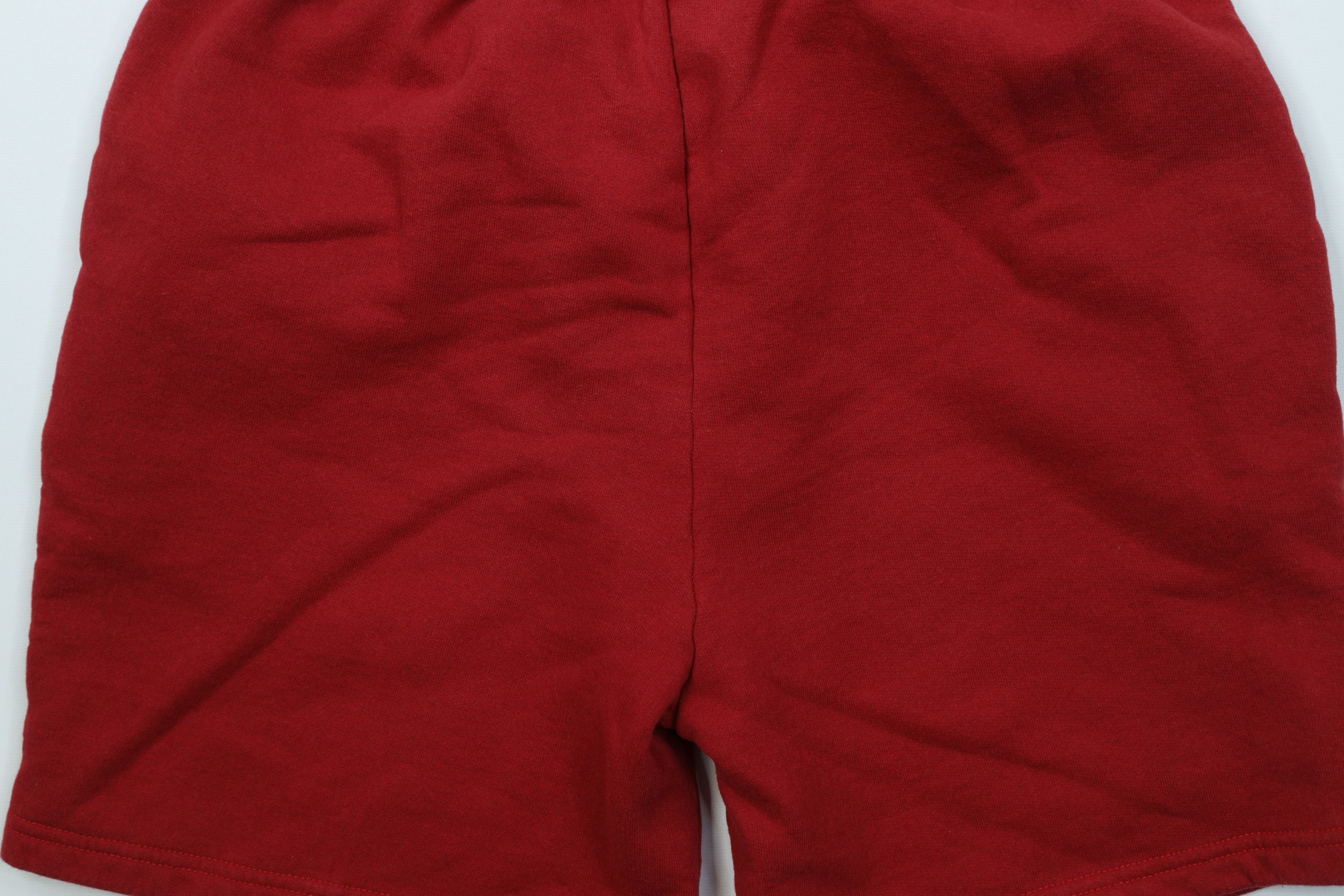 Starter Vintage 90s Starter Faded Above Knee Sweatpants Shorts Red Size US 34 / EU 50 - 9 Thumbnail