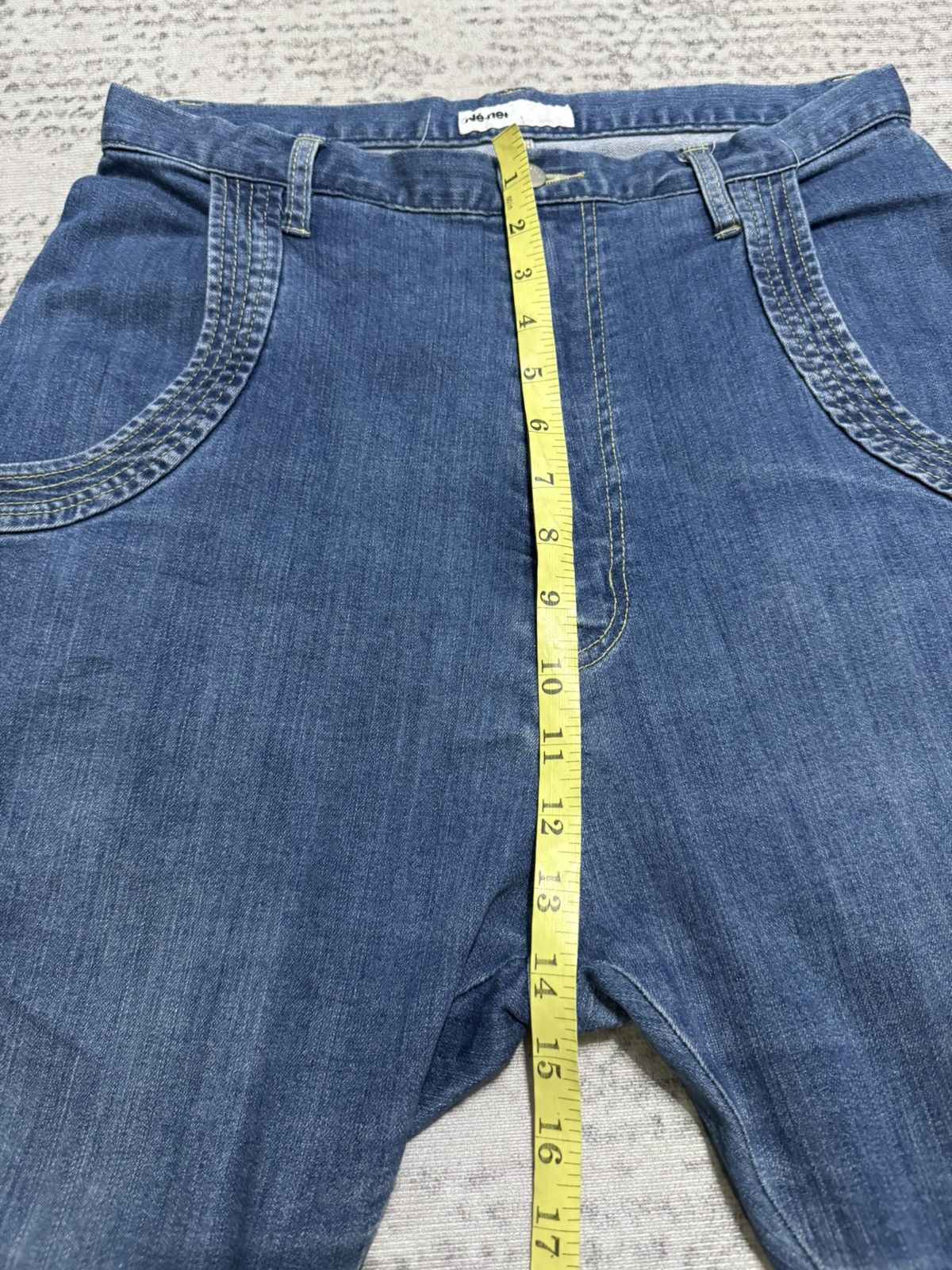 Ne-Net NE-NET ISSEY MIYAKE Dropcrotch Denim Jeans W30 Size US 30 / EU 46 - 9 Thumbnail