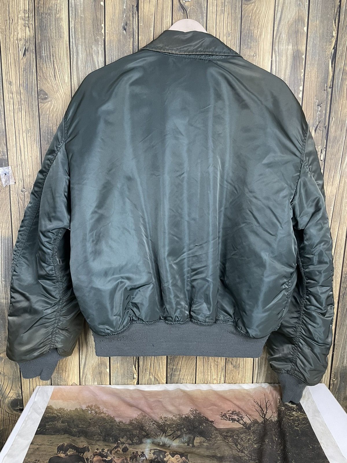 Alpha Industries × Vintage 🪖Vintage Alpha Industries Bomber Jacket Size US XL / EU 56 / 4 - 10 Thumbnail