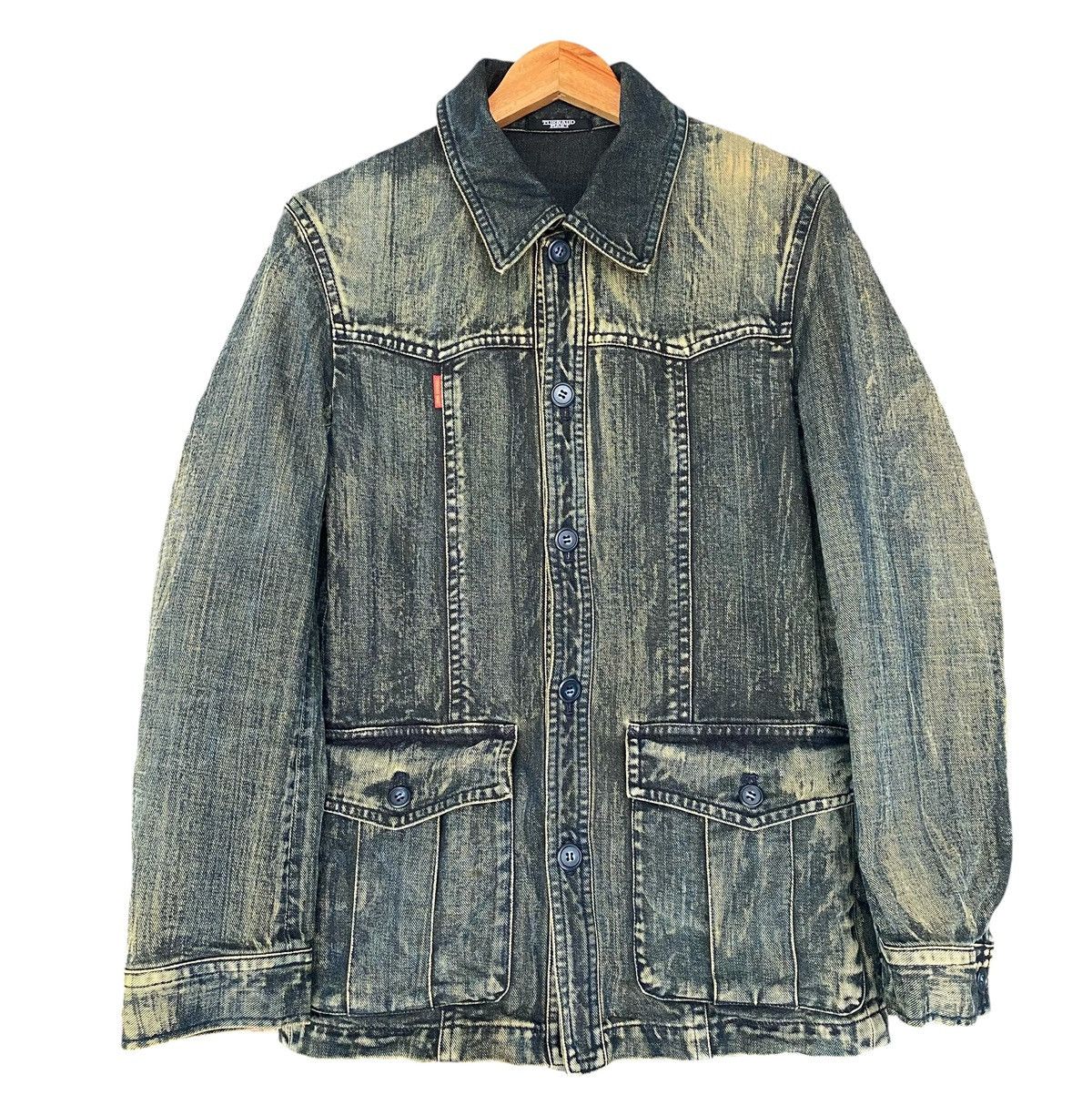 If Six Was Nine Rare TORNADO MART Denim Jacket Button (M) Size US M / EU 48-50 / 2 - 1 Thumbnail