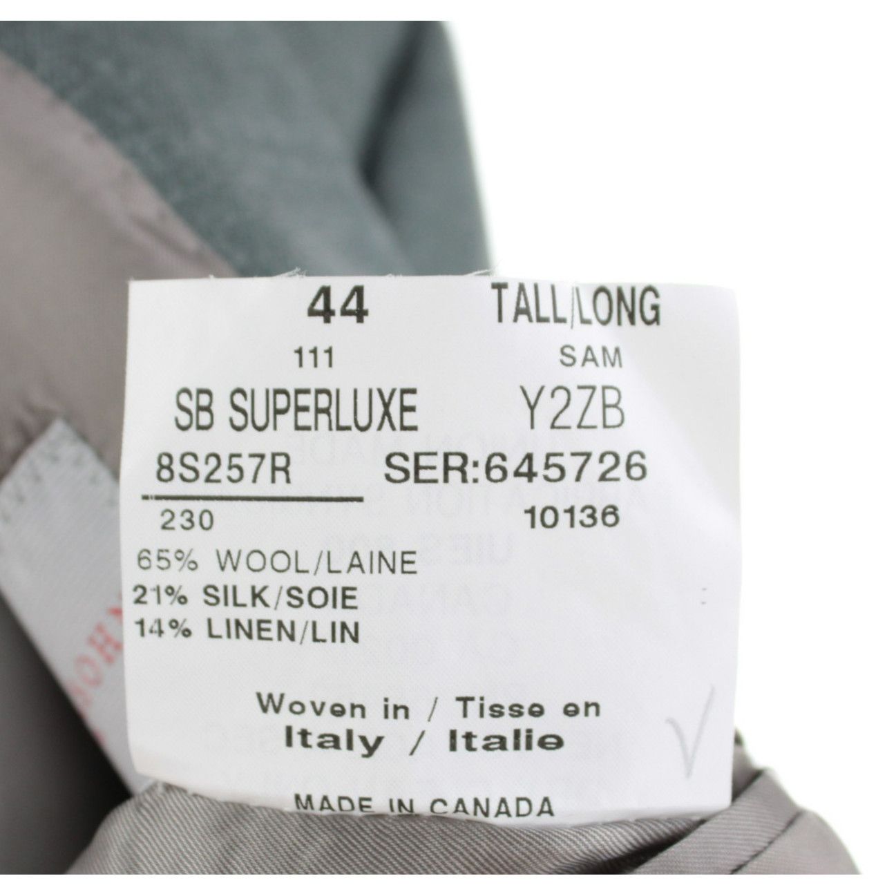Samuelsohn Samuelsohn Sport Coat Size 44 Long US in Green Size 44R - 8 Thumbnail