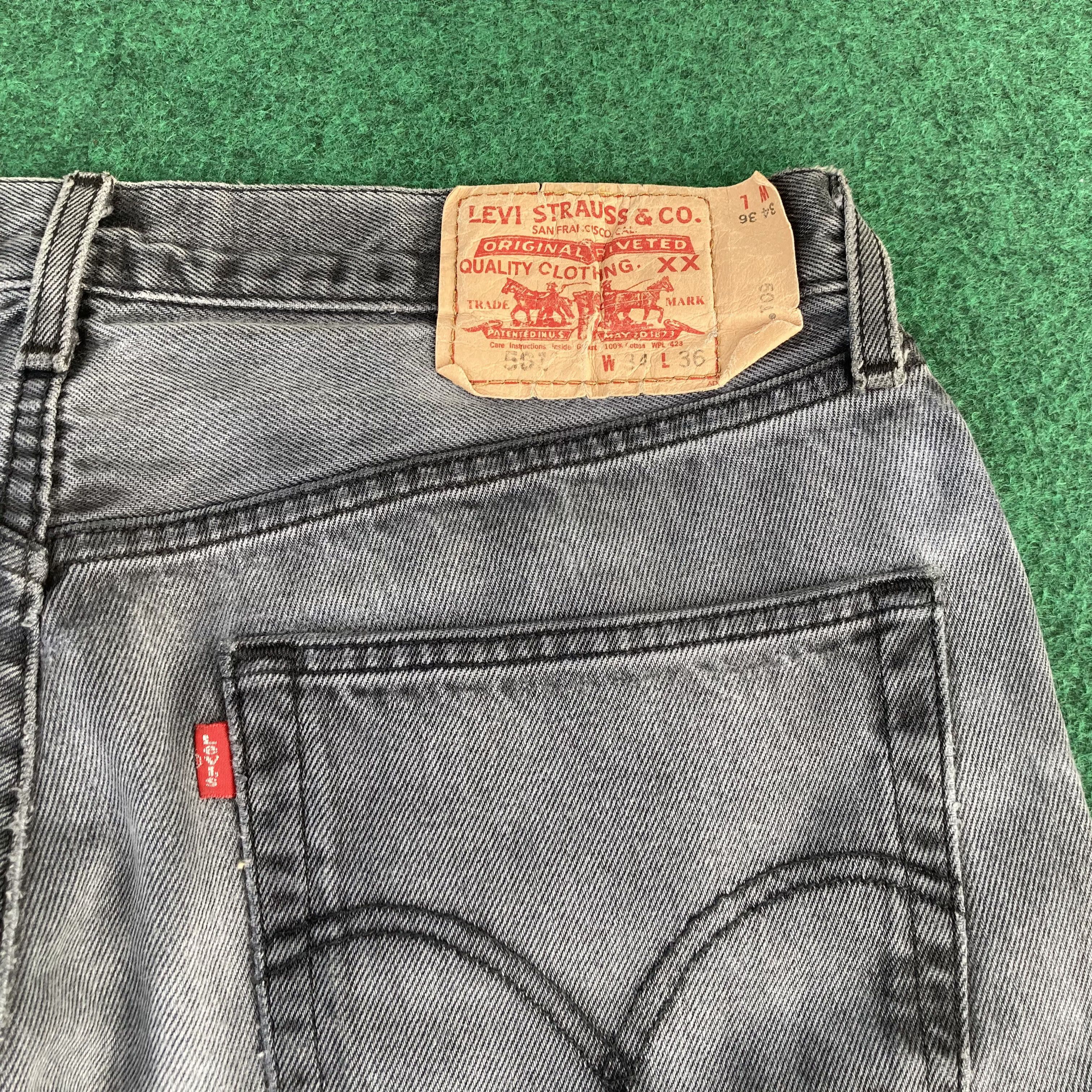Levi's × Vintage Vtg Levis 501 Faded Black Denim Button Pant Jeans Size US 33 - 8 Thumbnail