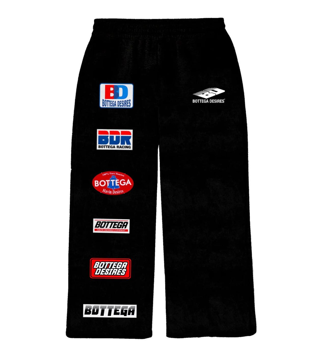 Bottega Desires Patches Sweatpants Black Size US 38 / EU 54 - 1 Preview