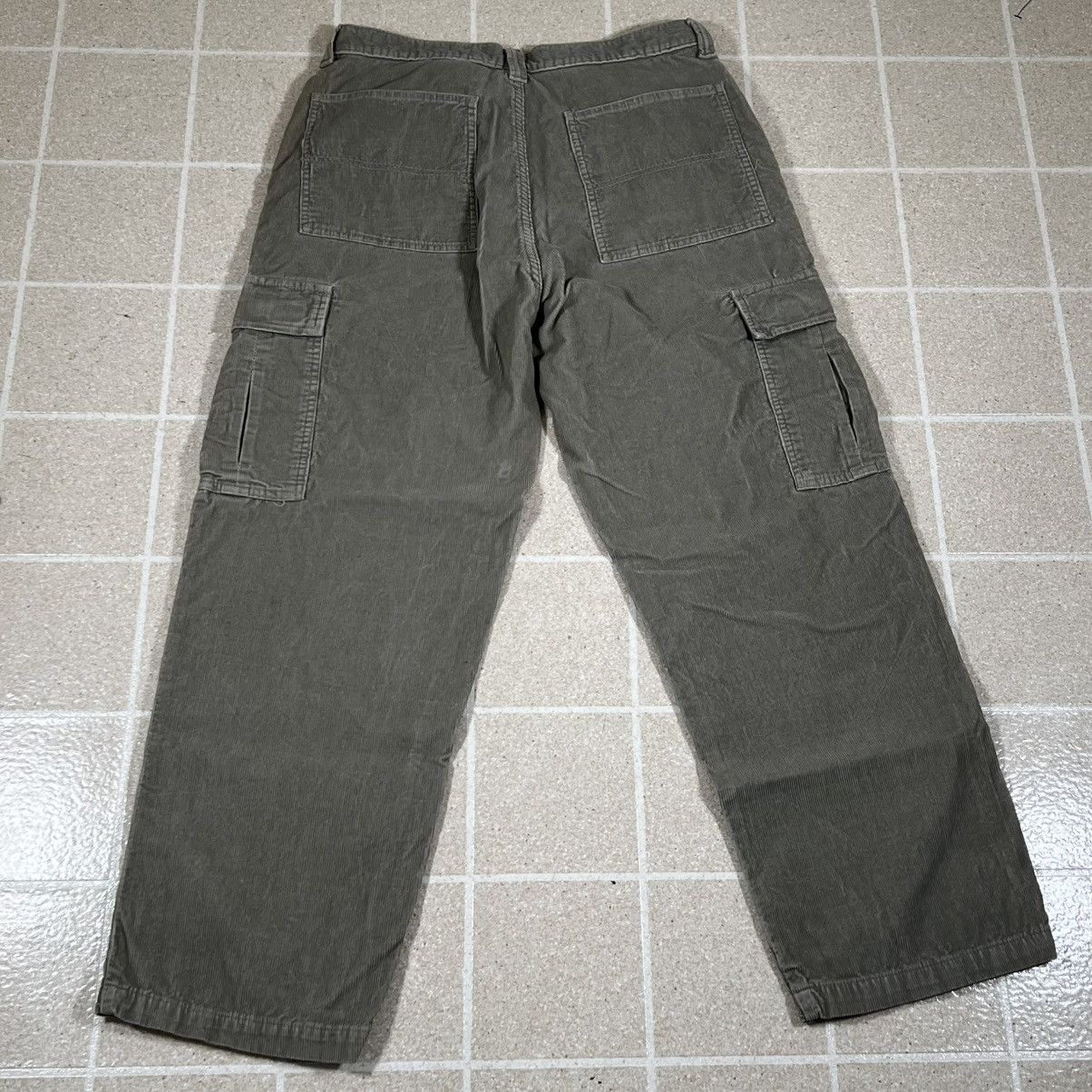 Faded Glory Faded Glory Vtg 90s Cargo Corduroy Pants 32x31 Grey Skate Size US 32 / EU 48 - 3 Thumbnail