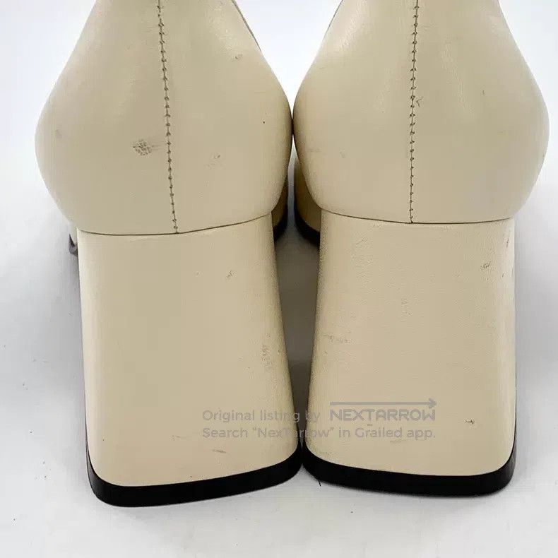 Gucci Gucci Beige horse buckle thick high-hoeled Mary Jane shoes Size US 5.5 / IT 35.5 - 8 Thumbnail