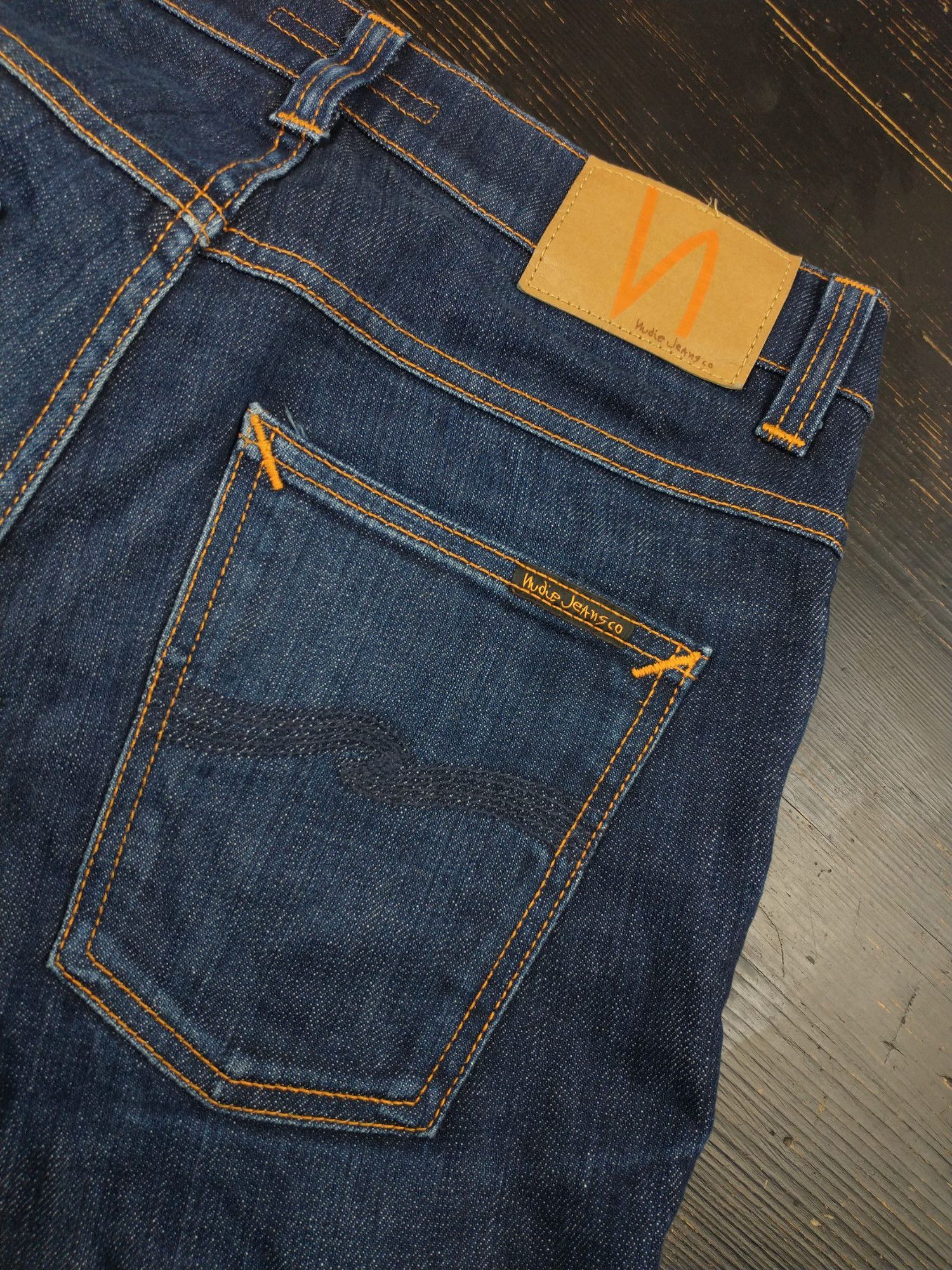 Nudie Jeans Nudie Jeans Grim Tim Dry Open Navy Size W31 L32 Mens Size US 31 - 12 Thumbnail
