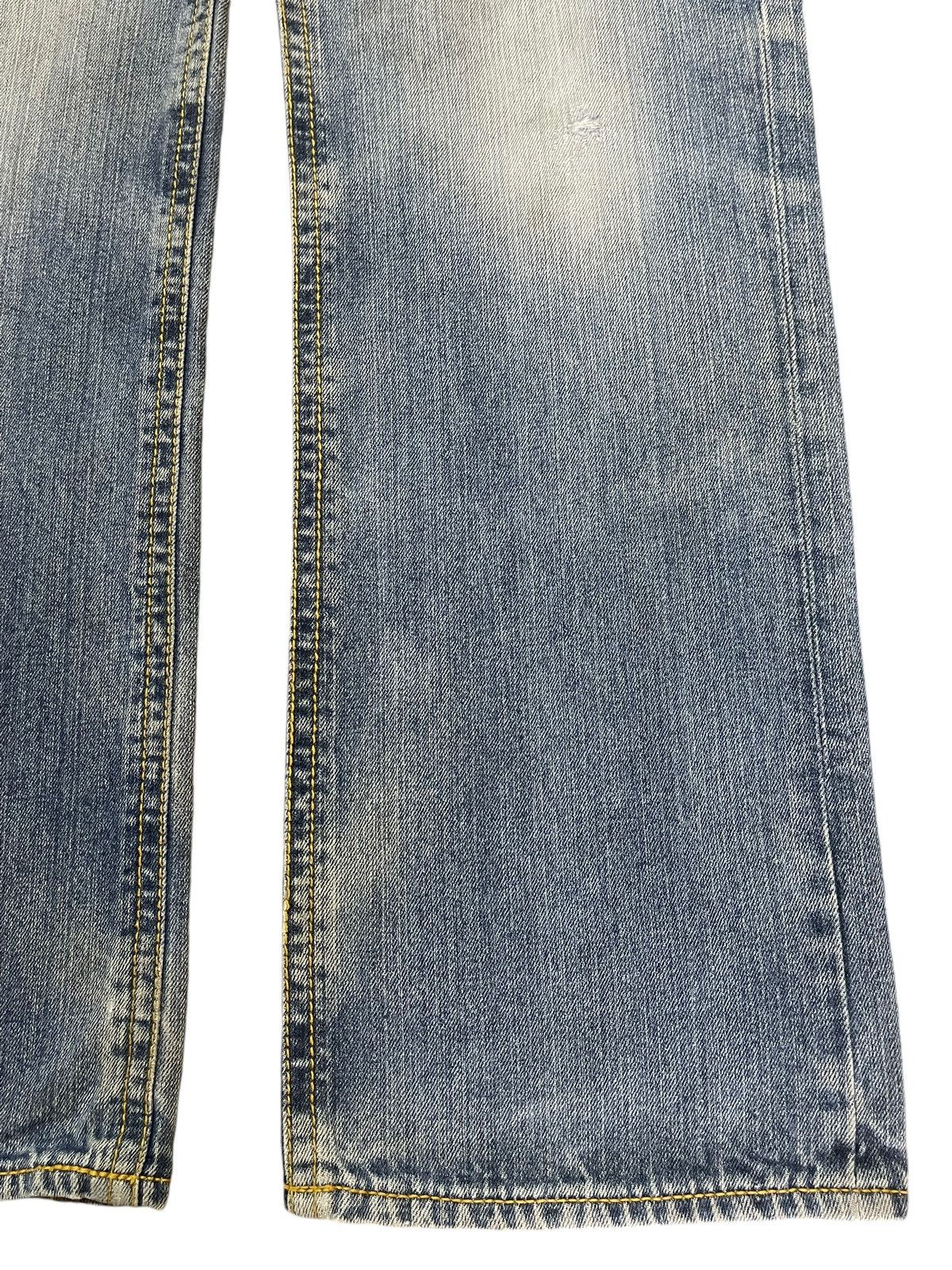 14th Addiction Vintage Japanese Seditionaries Skull Embroidered Baggy Jeans Size US 30 / EU 46 - 8 Thumbnail