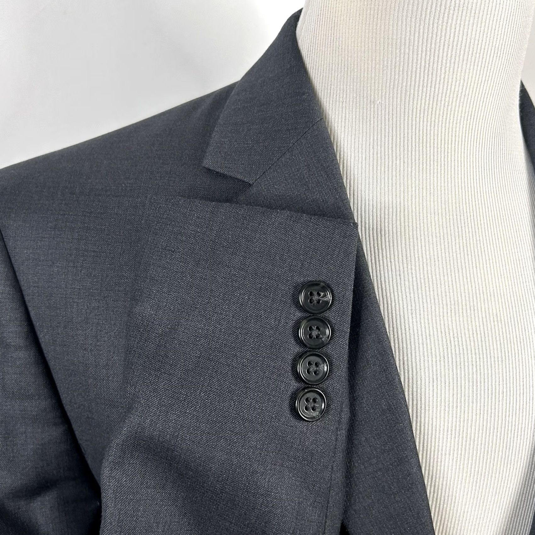 Michael Kors Michael Kors Sport Coat 40R Dark Gray Two Button Double Vented Poly Rayon Blend Mens Size US XS / EU 42 / 0 - 5 Thumbnail