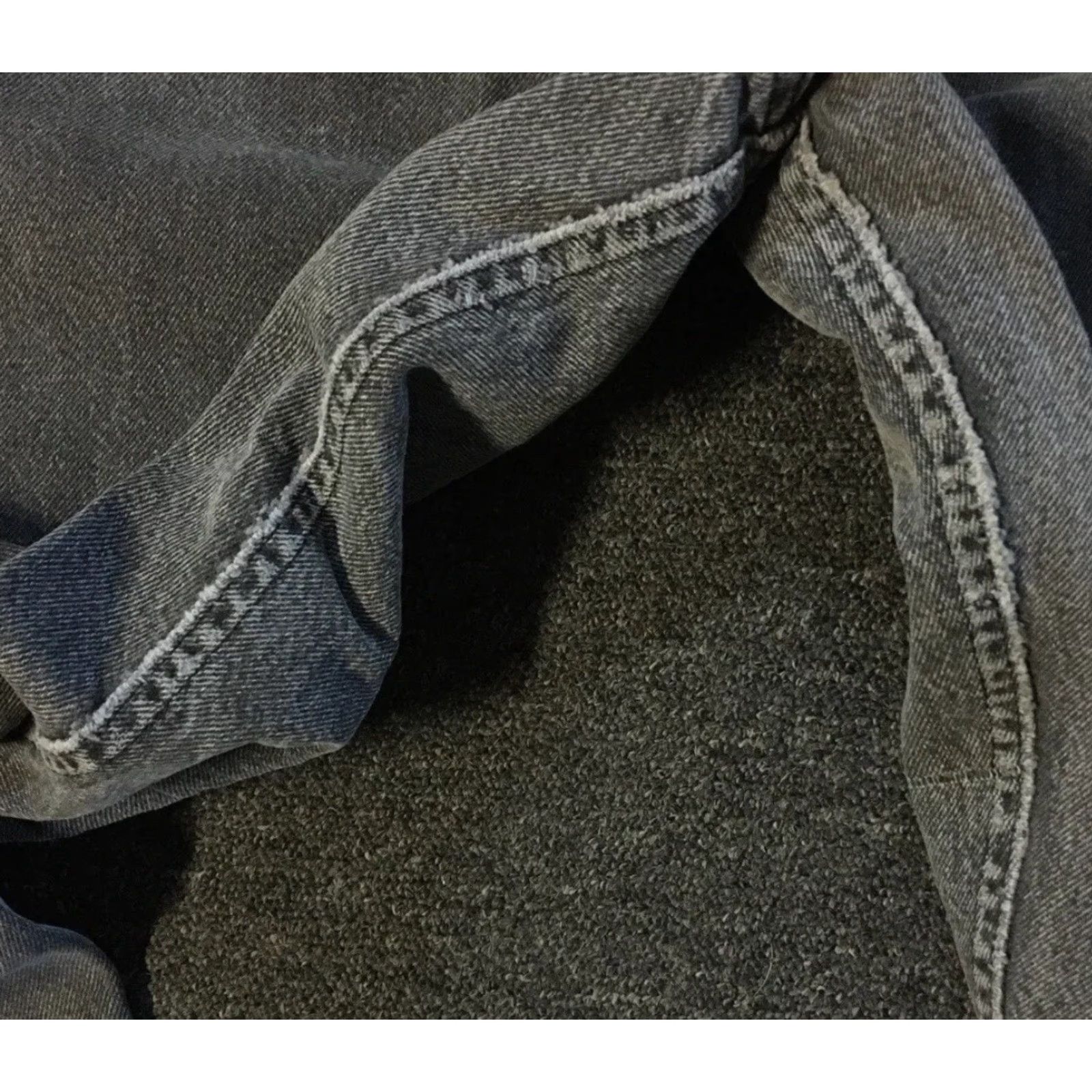 Lee VINTAGE Lee Jeans Distressed 80s 90s Gray 34 Men Inseam 33 Trucker Cowboy Punk Grunge USA Casual Straight) Size US 34 / EU 50 - 5 Thumbnail
