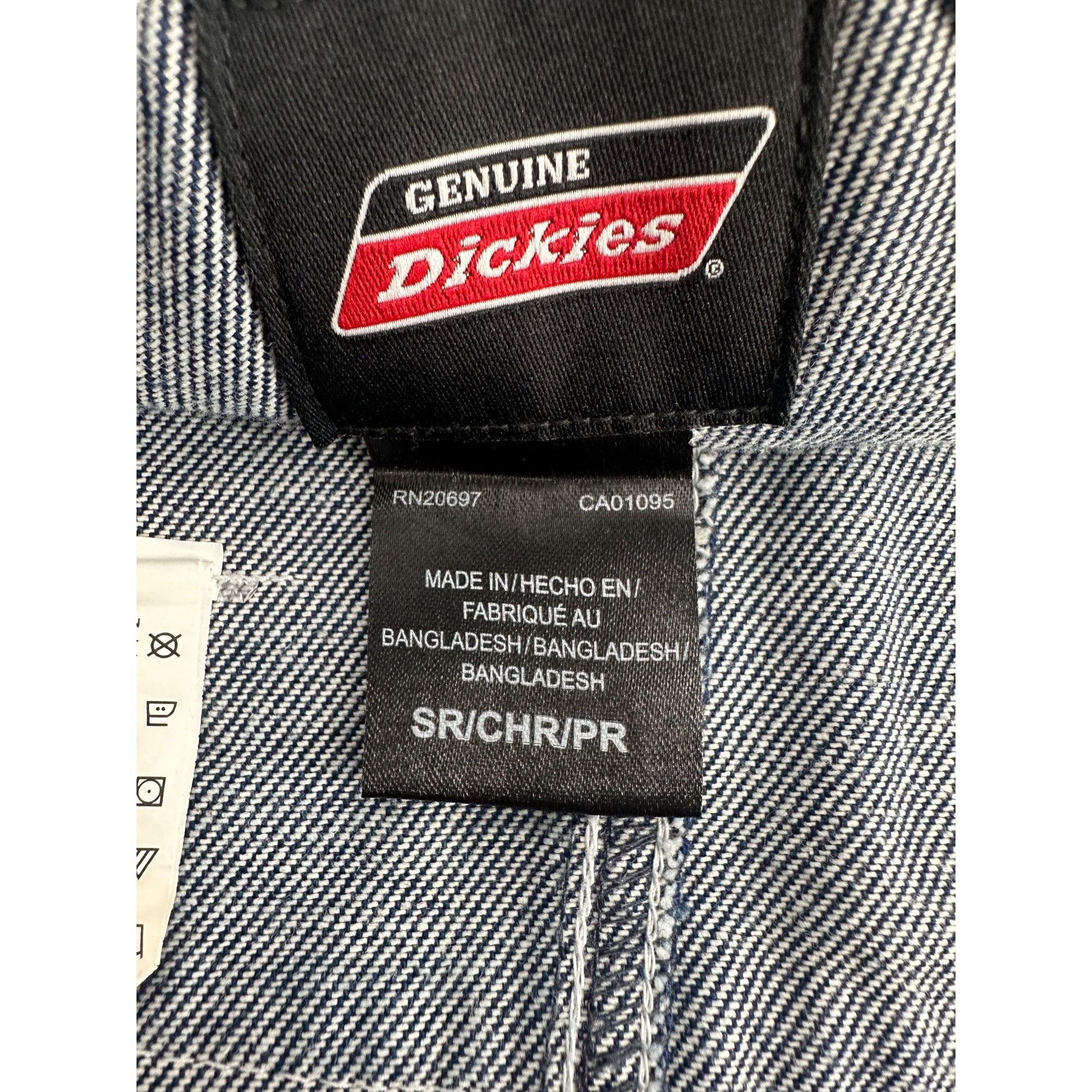 Other Dickies Unisex Denim Bib Carpenter Overalls Small Blue Wide Size 34" / US 12 / IT 48 - 7 Thumbnail