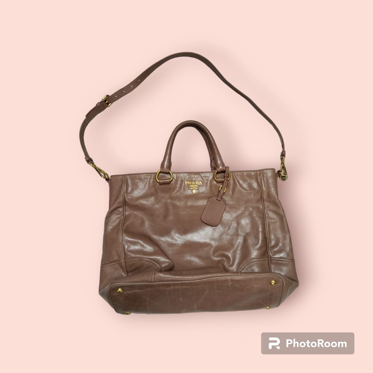 Prada Authentic Prada Vitello Shine Shoulder Bag Size ONE SIZE - 6 Thumbnail