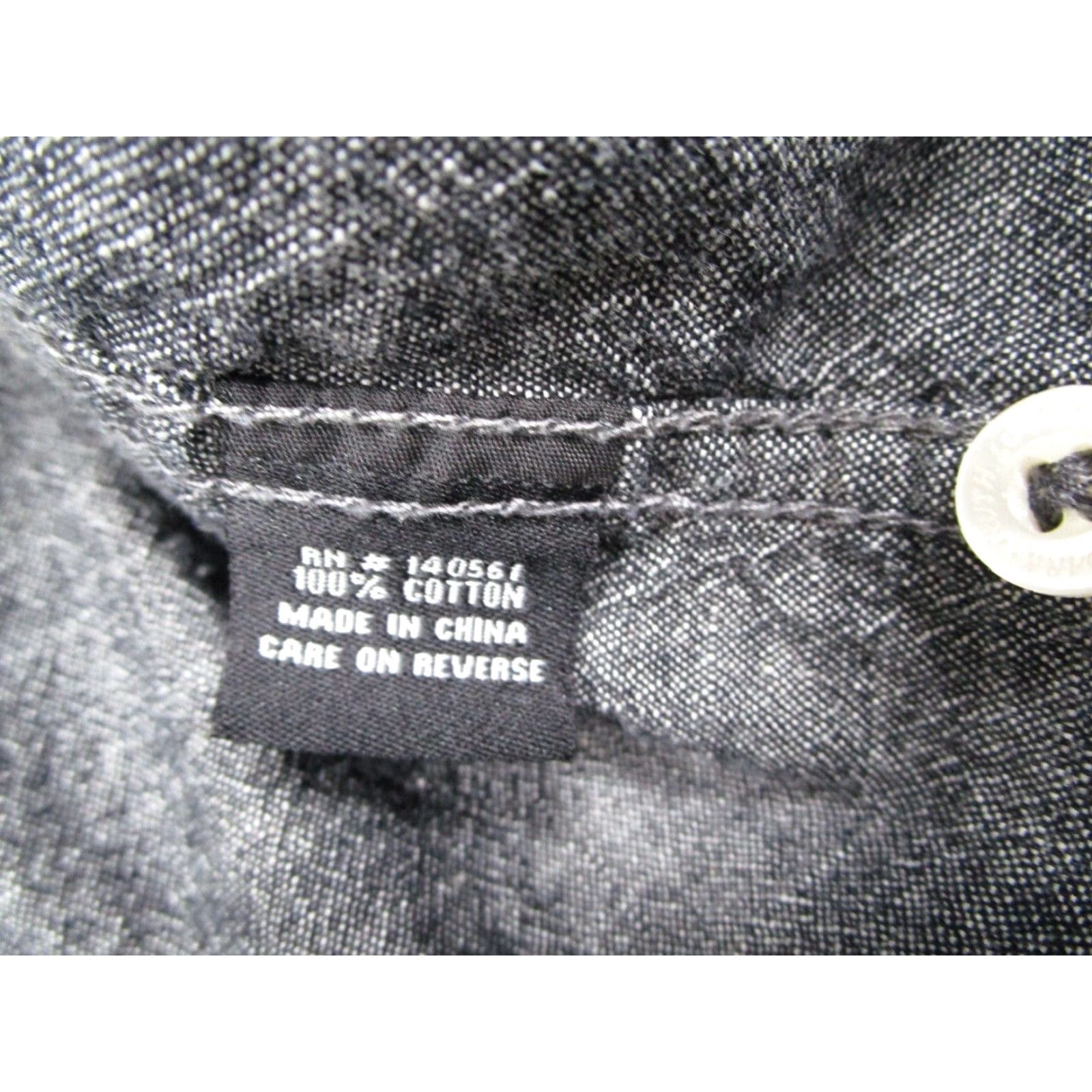Roark Roark Artifacts Button-Up Mens XL Gray Chambray Shirt Size US XL / EU 56 / 4 - 5 Thumbnail