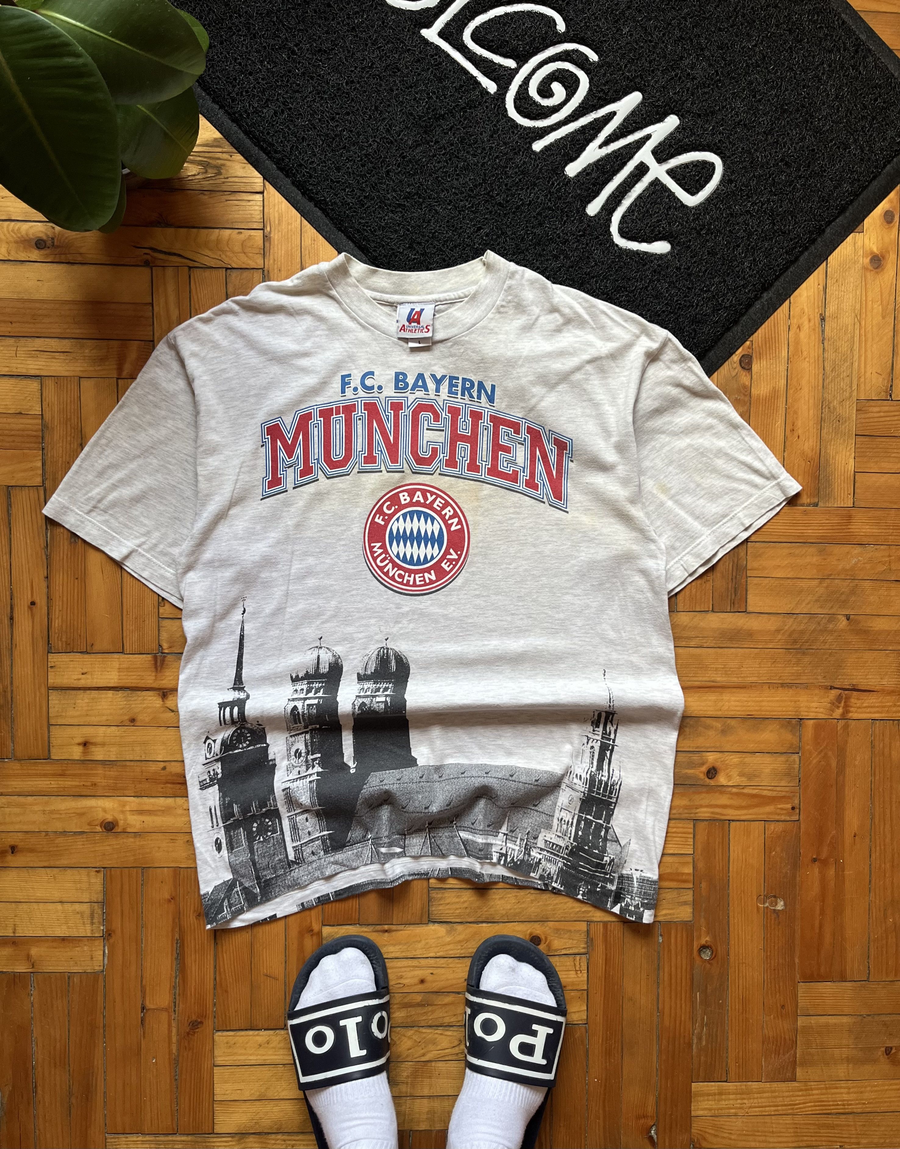 Vintage FC Bayern Munchen 90's Universal Athletic Gray T-shirt Size US L / EU 52-54 / 3 - 1 Thumbnail