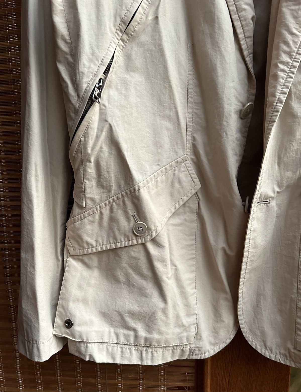 Versace × Vintage Versace Collection Beige 2 Button Sport Coat Size 50L - 5 Thumbnail