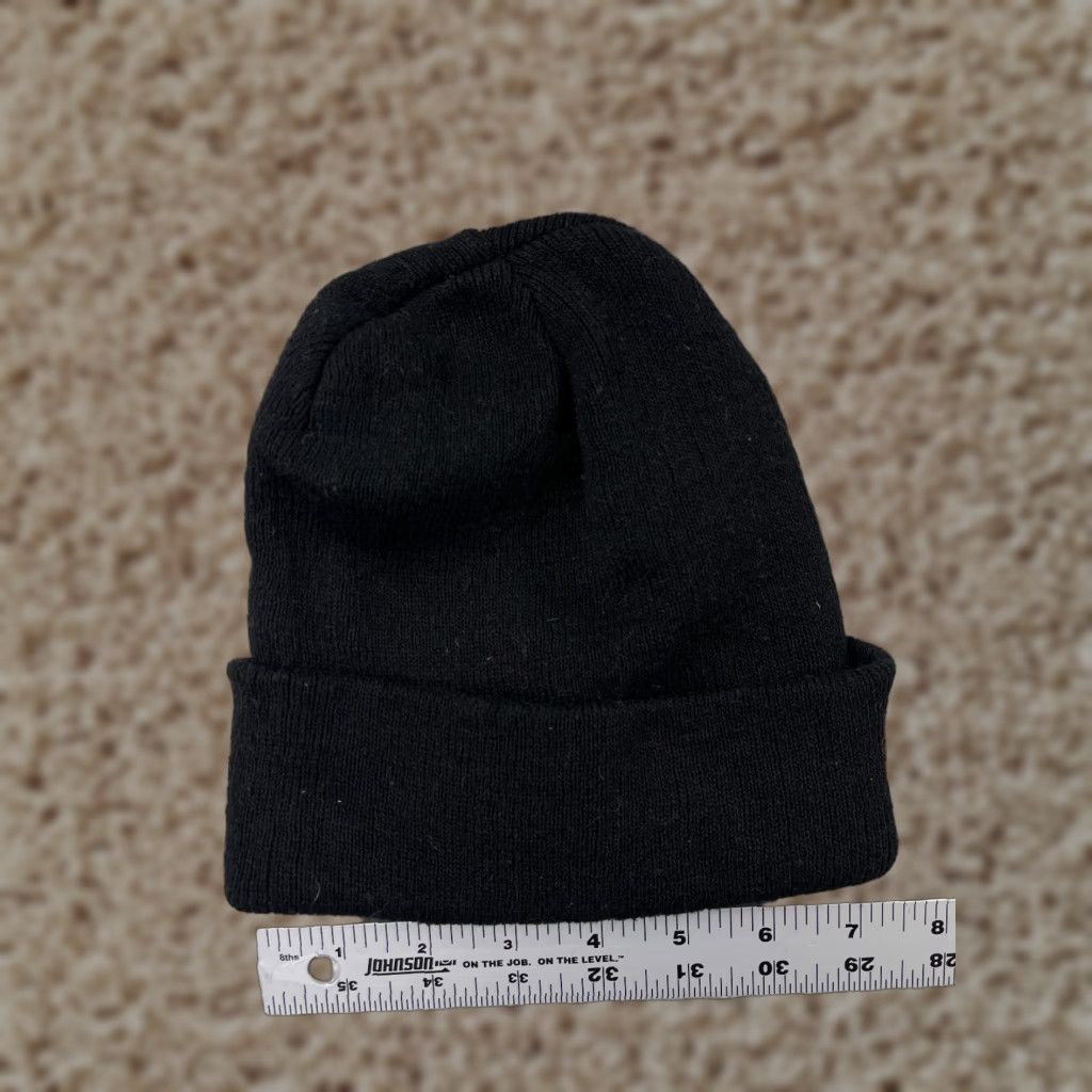 Vintage Beanie Beanie Hat/Cap Adult One Size Black Knit 100% Polyester Skater Ski Snow Winter Men Wool? Size ONE SIZE - 1 Thumbnail